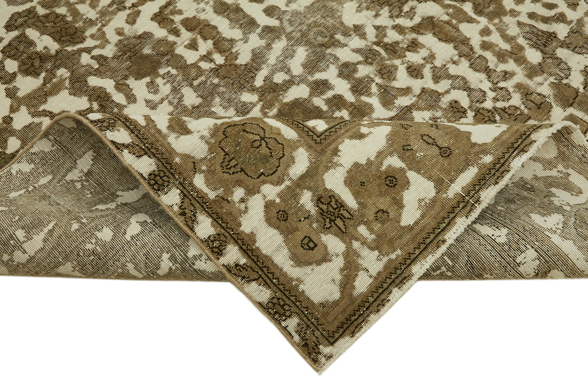 10 x 12 Beige Vintage Large Area Rug - 7353