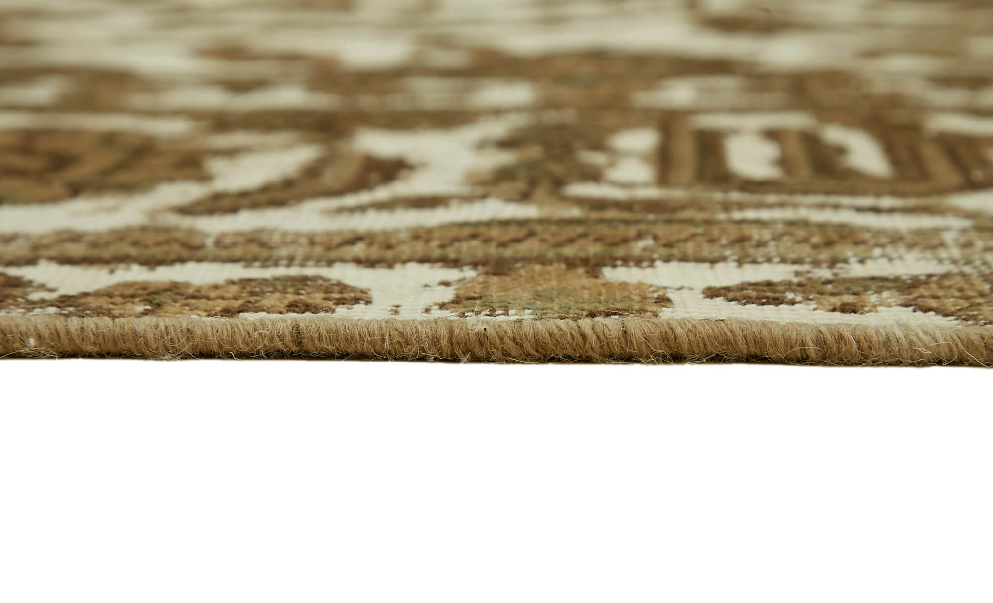 8 x 11 Beige Vintage Large Area Rug - 7355