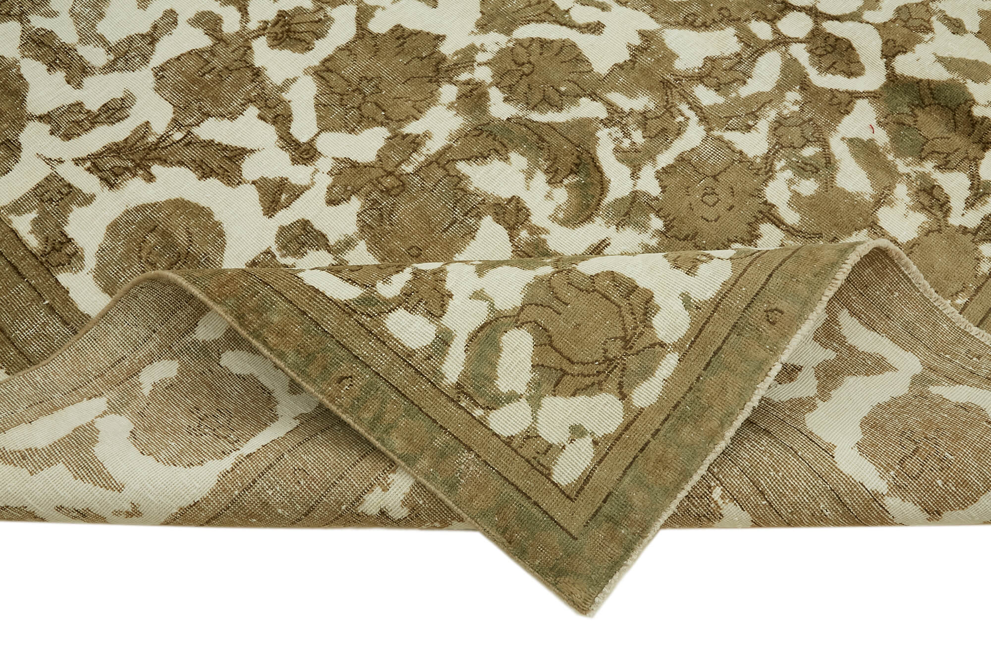 9 x 12 Beige Vintage Large Area Rug - 7356