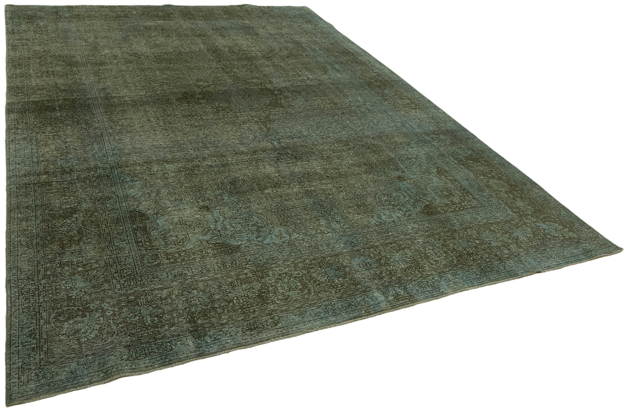 8 x 11 Blue Overdyed Large Area Rug - 7360