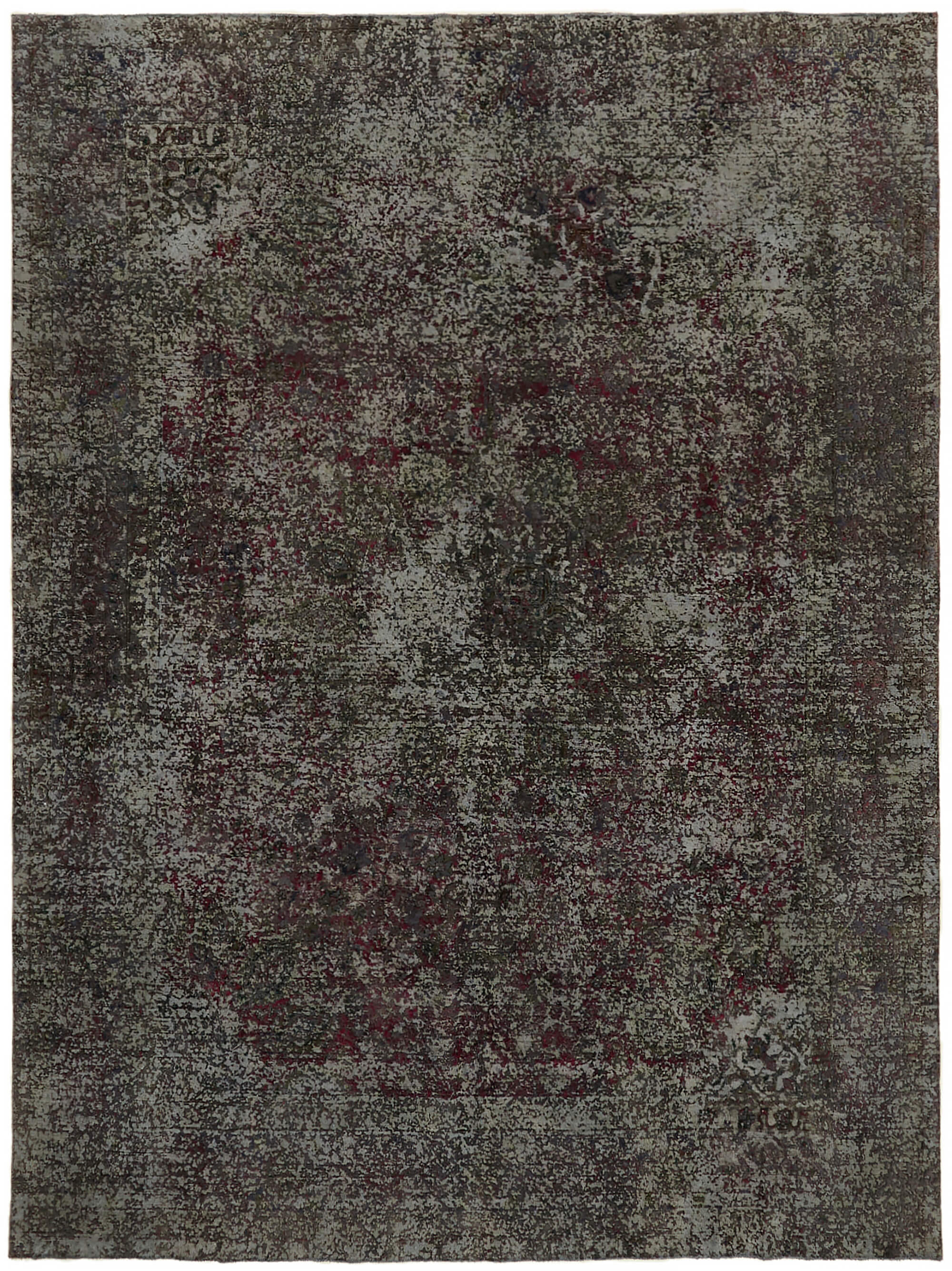 10 x 12 Grey Overdyed Large Area Rug - 7362