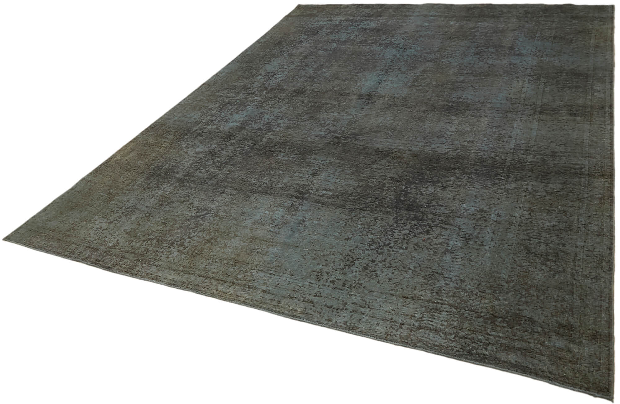 8 x 11 Grey Overdyed Large Area Rug - 7363