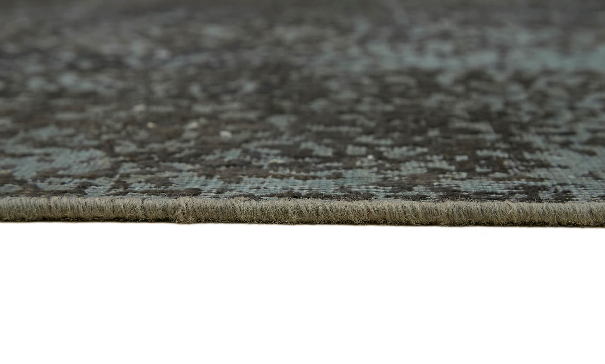 8 x 11 Grey Overdyed Large Area Rug - 7363