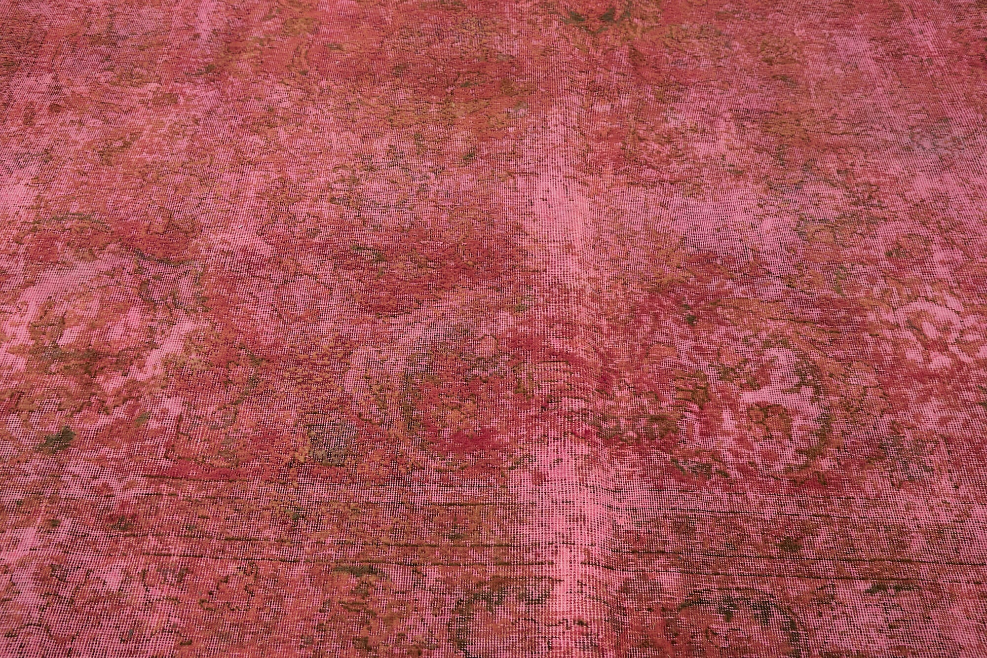 9 x 12 Fuchsia Overdyed Large Area Rug - 7366