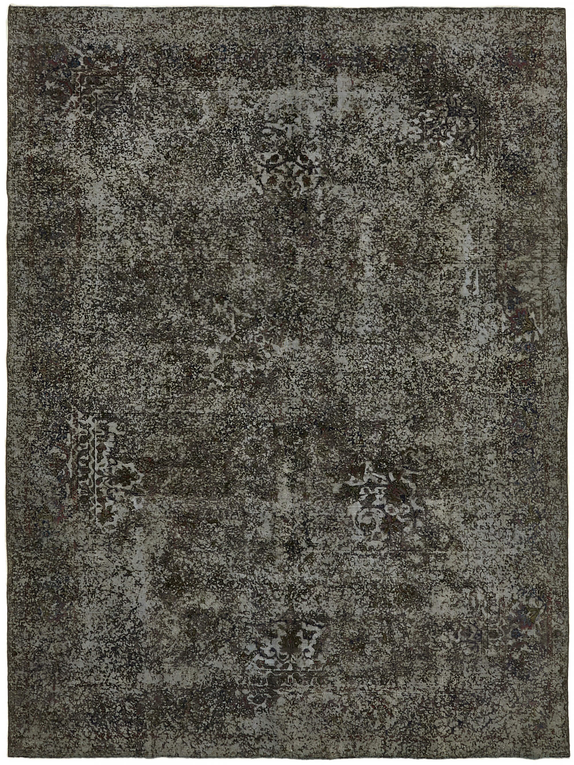 10 x 13 Grey Overdyed Large Area Rug - 7367