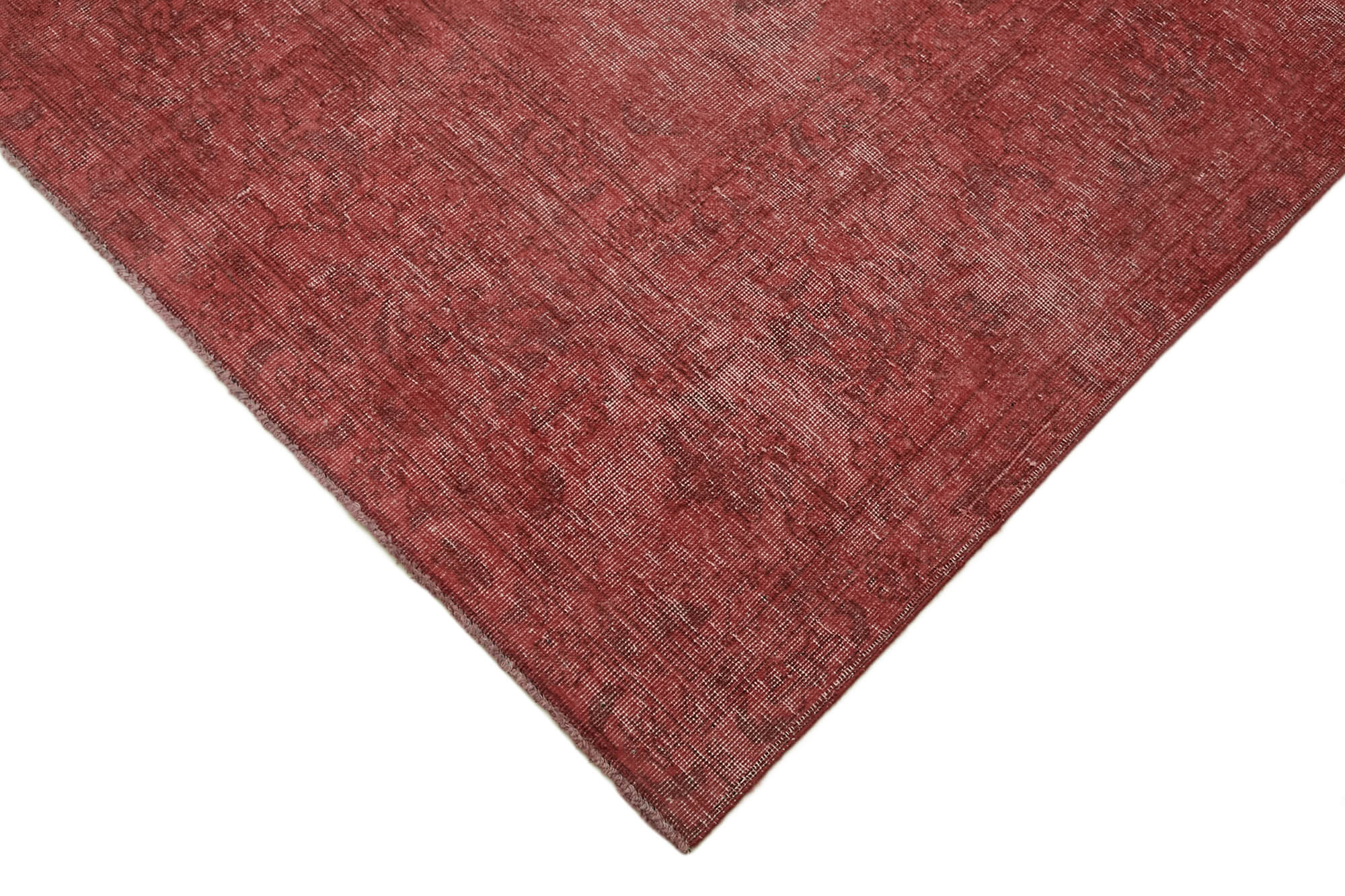 10 x 13 Red Overdyed Large Area Rug - 7370