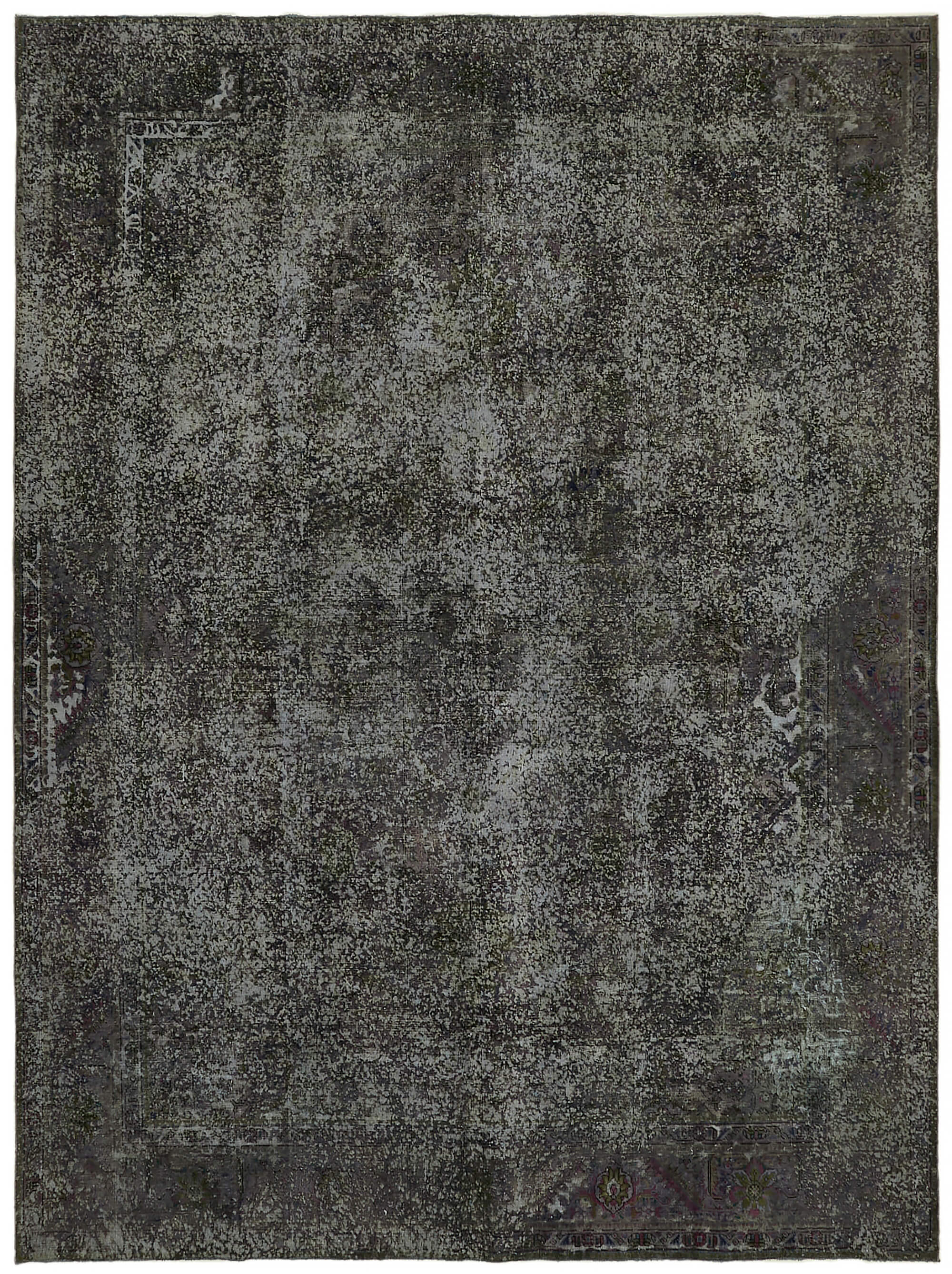 10 x 13 Grey Overdyed Large Area Rug - 7373