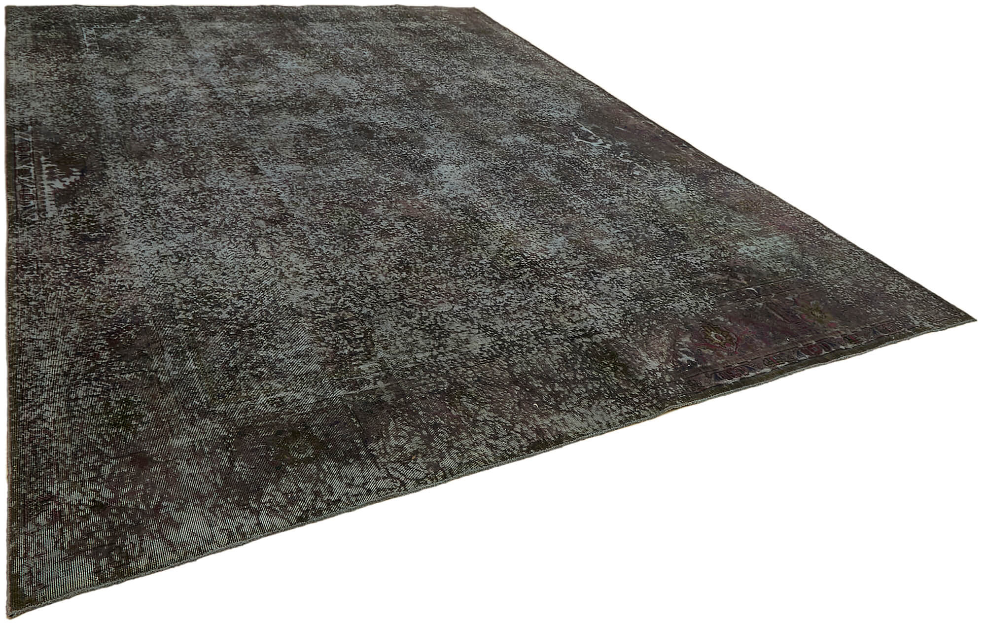 10 x 13 Grey Overdyed Large Area Rug - 7373