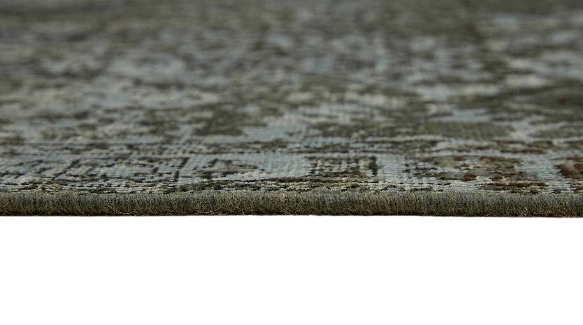 10 x 13 Grey Overdyed Large Area Rug - 7374