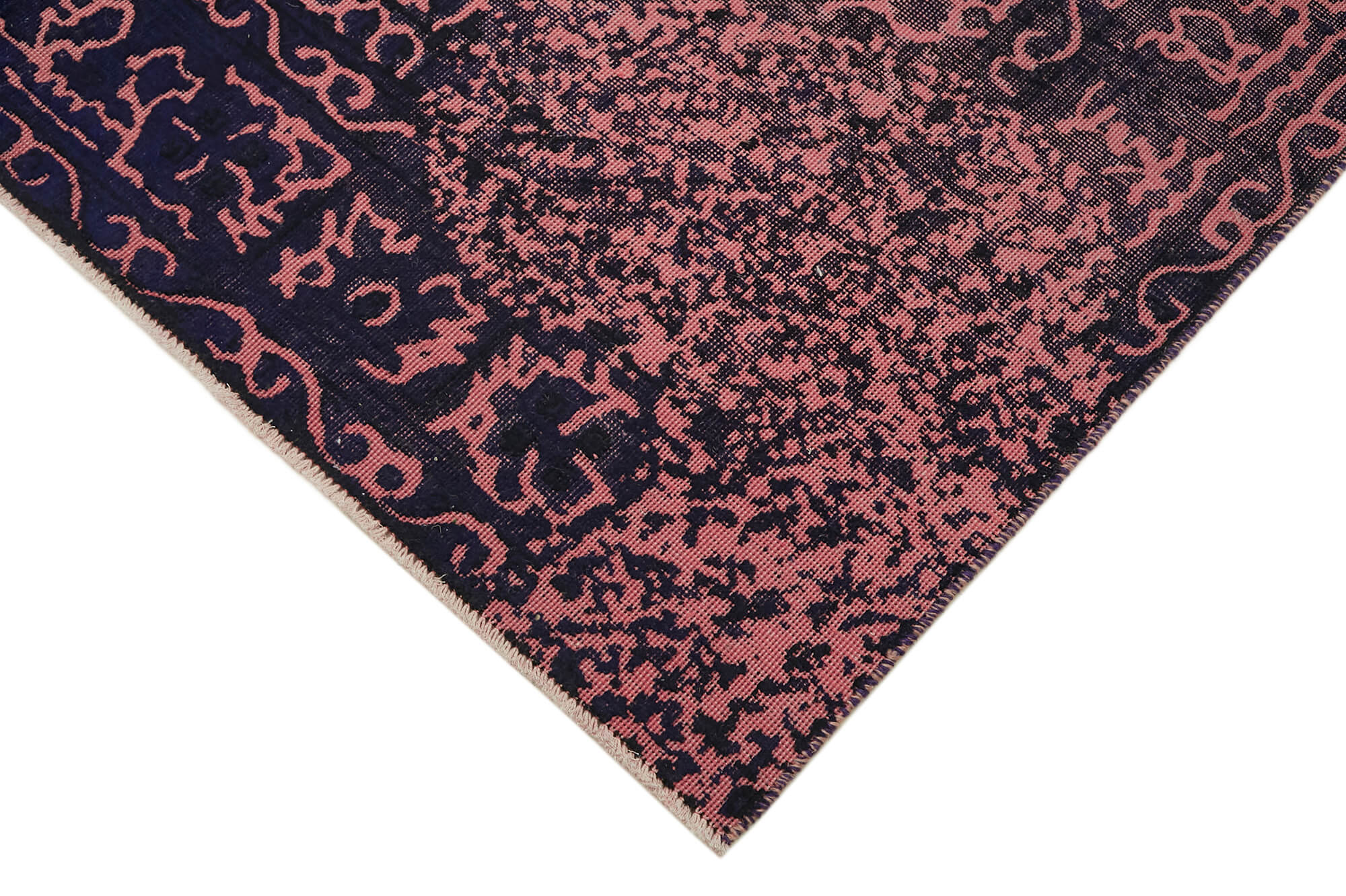 6 x 9 Purple Overdyed Large Area Rug - 7378