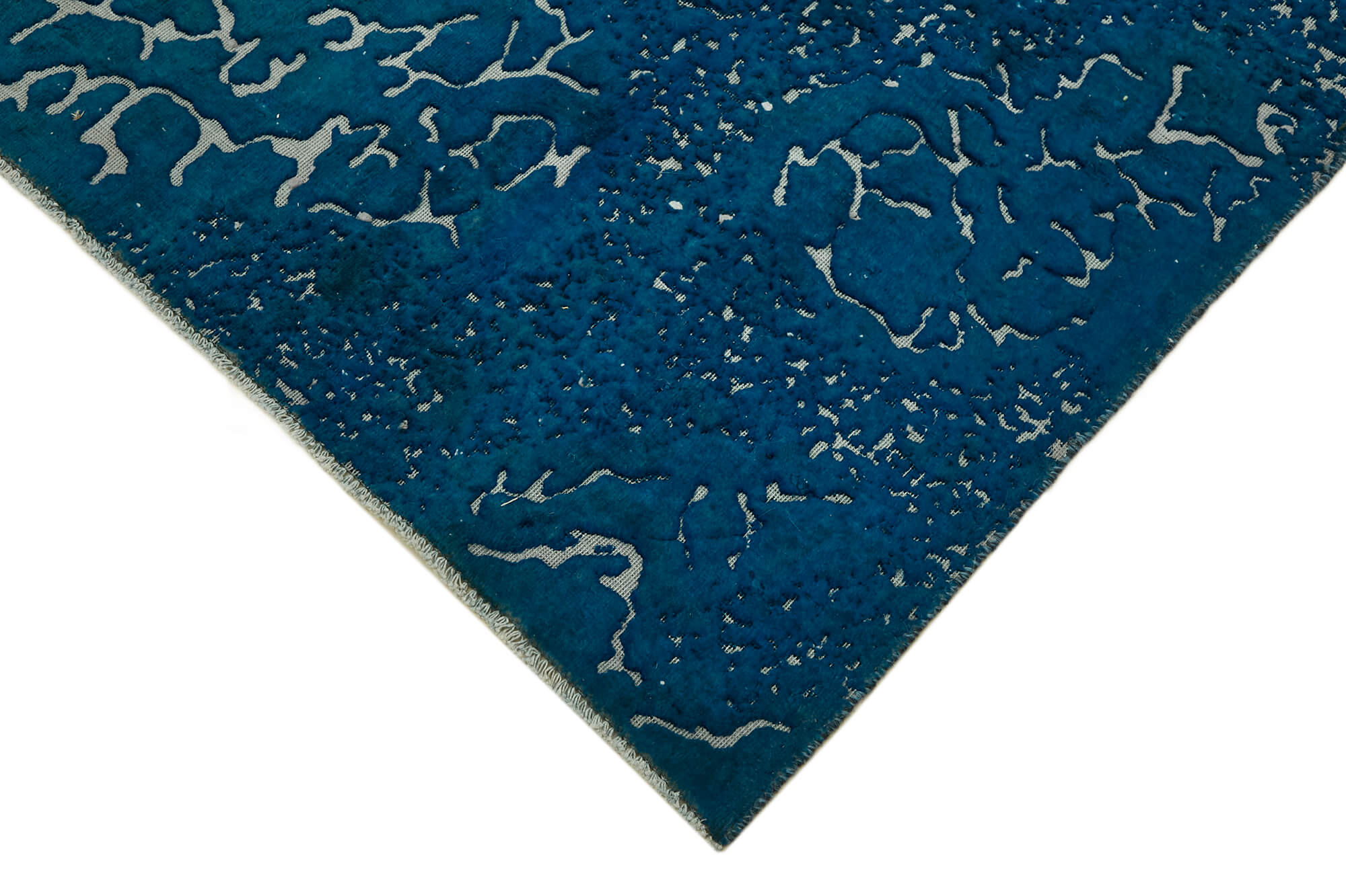 6 x 10 Blue Overdyed Large Area Rug - 7379