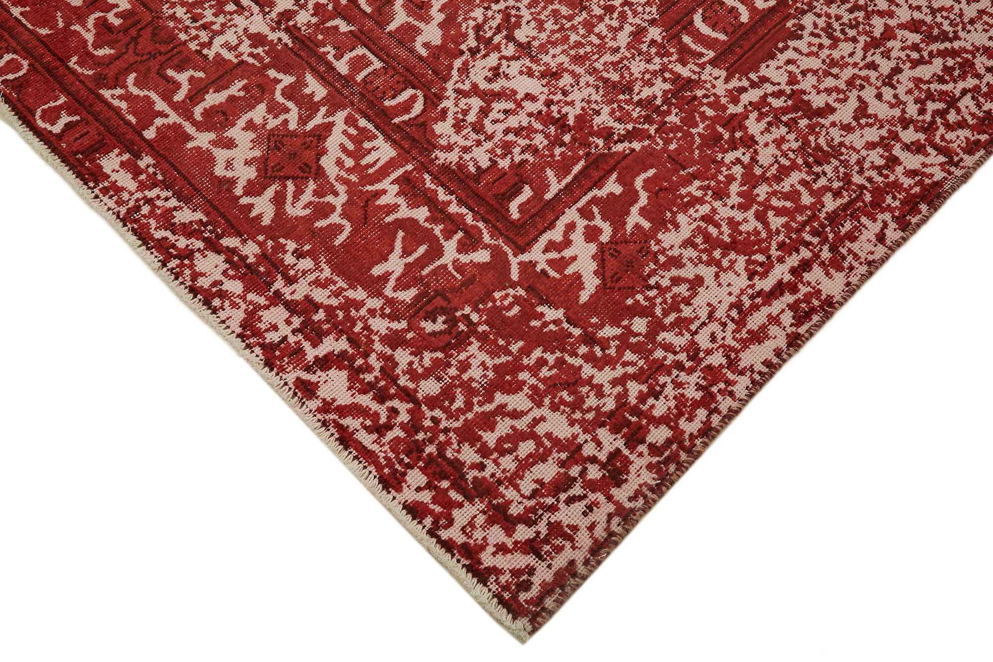 9 x 12 Red Overdyed Large Area Rug - 7380