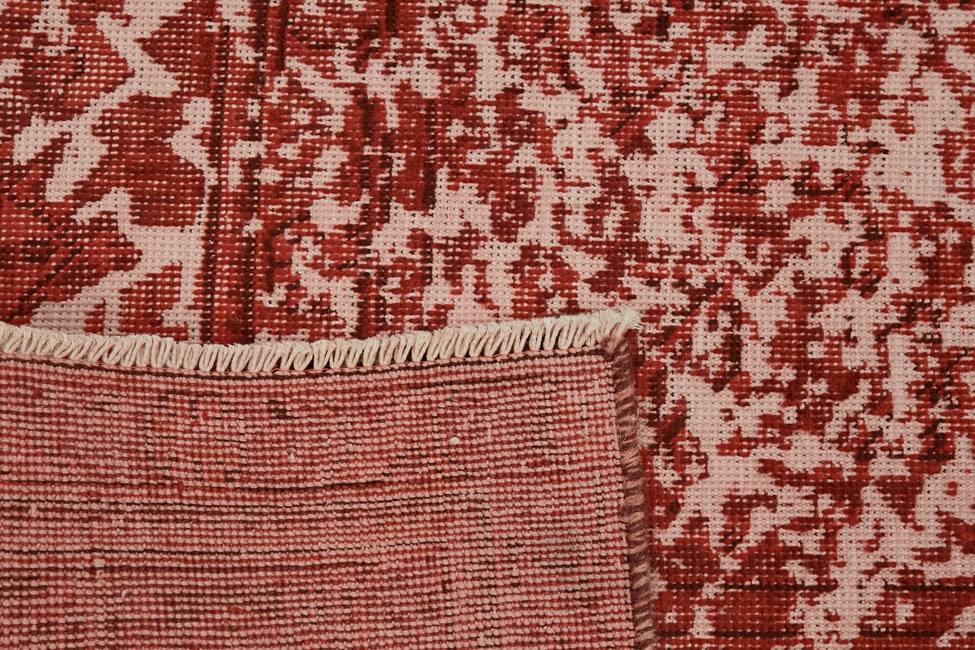 9 x 12 Red Overdyed Large Area Rug - 7380