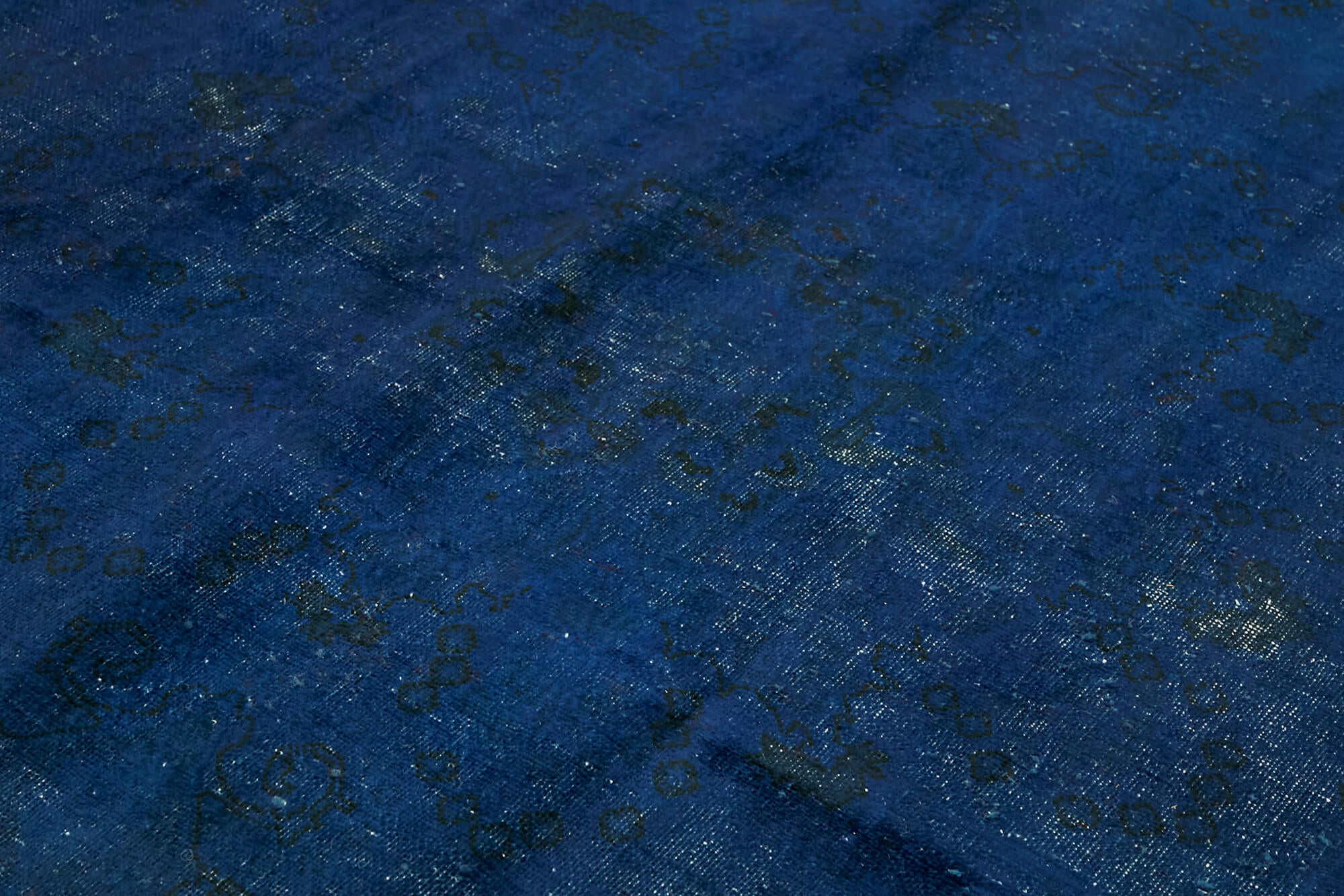 8 x 11 Blue Overdyed Large Area Rug - 7381