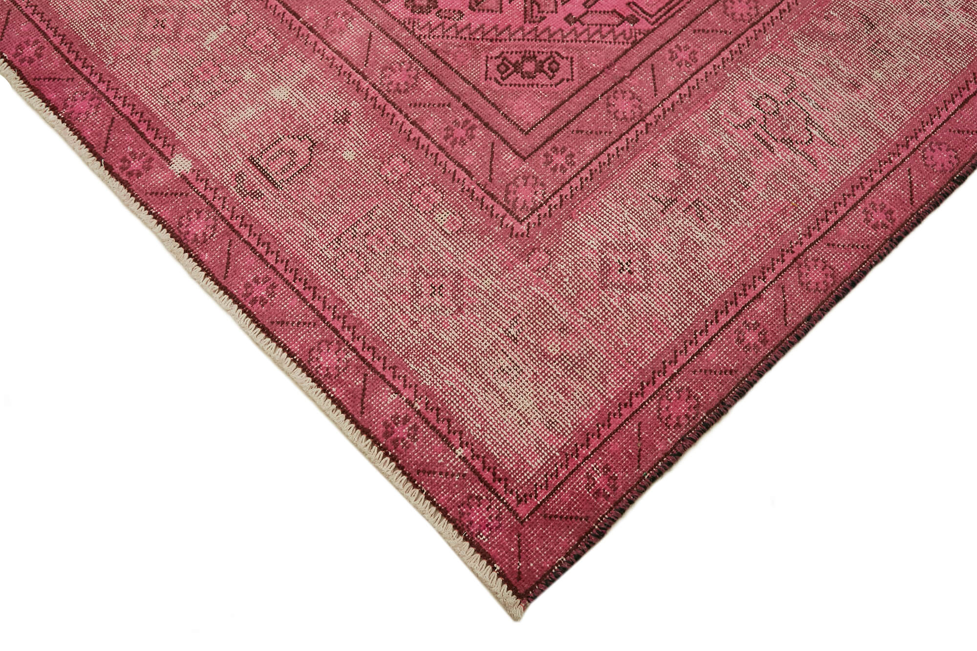 8 x 11 Pink Overdyed Large Area Rug - 7387