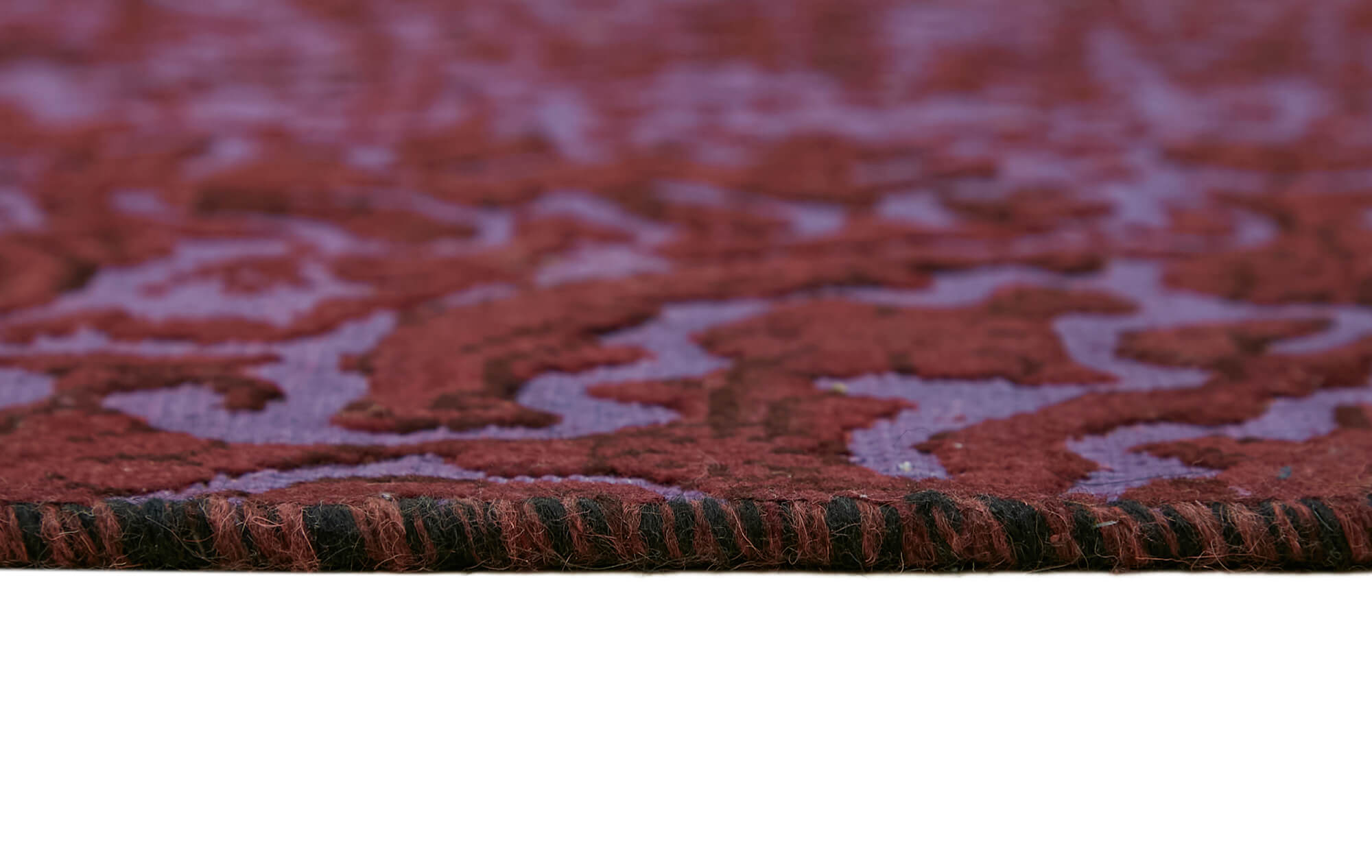 7 x 9 Purple Overdyed Large Area Rug - 7393