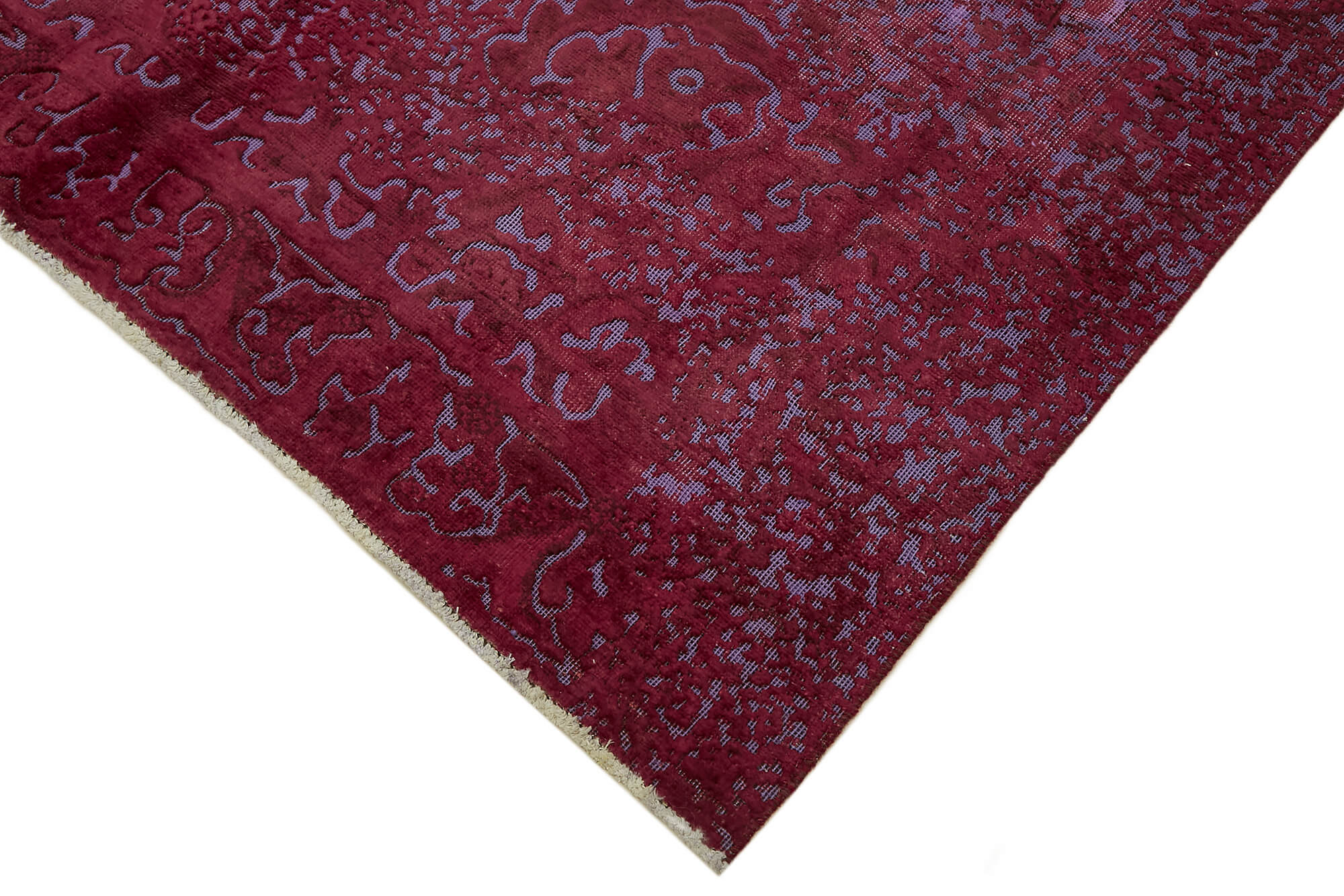 6 x 9 Red Overdyed Large Area Rug - 7394