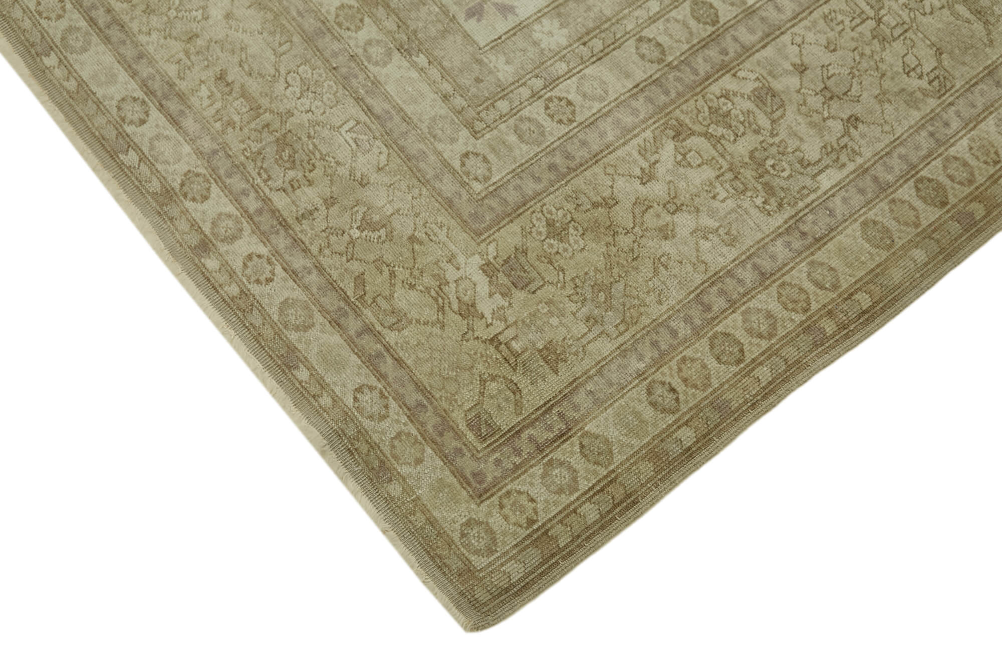 7 x 9 Beige Vintage Large Area Rug - 7404