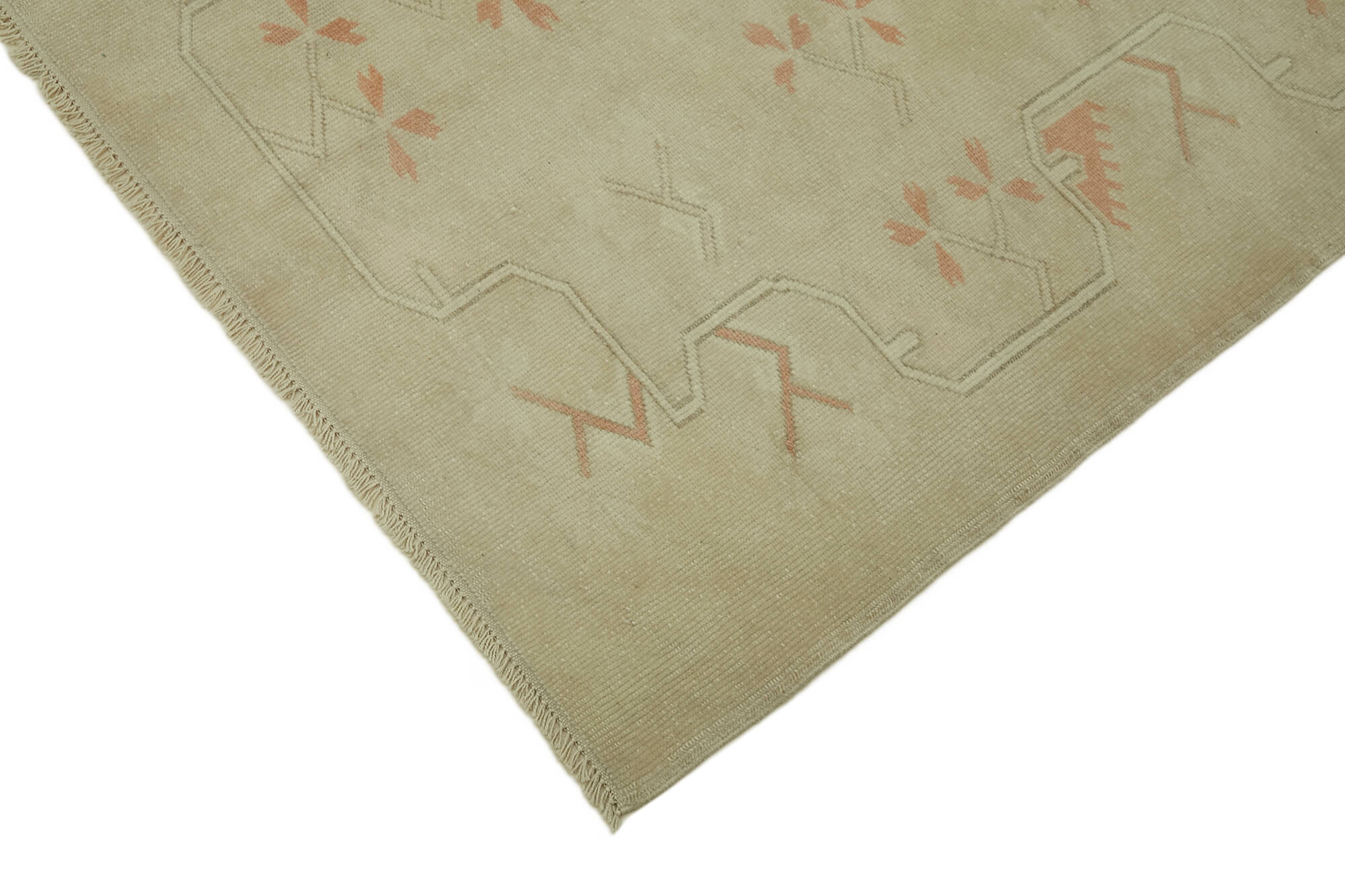 8 x 10 Beige Vintage Large Area Rug - 7405