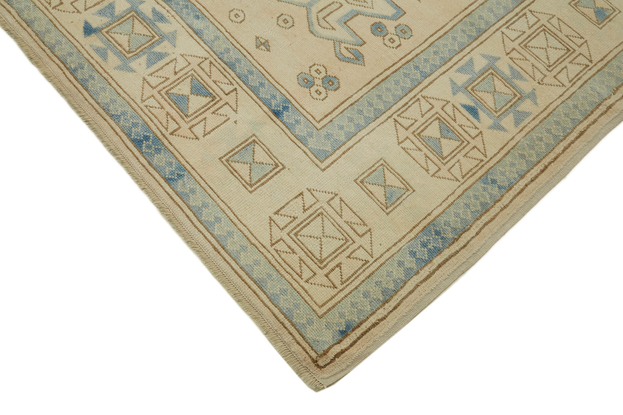 9 x 11 Beige Vintage Large Area Rug - 7406