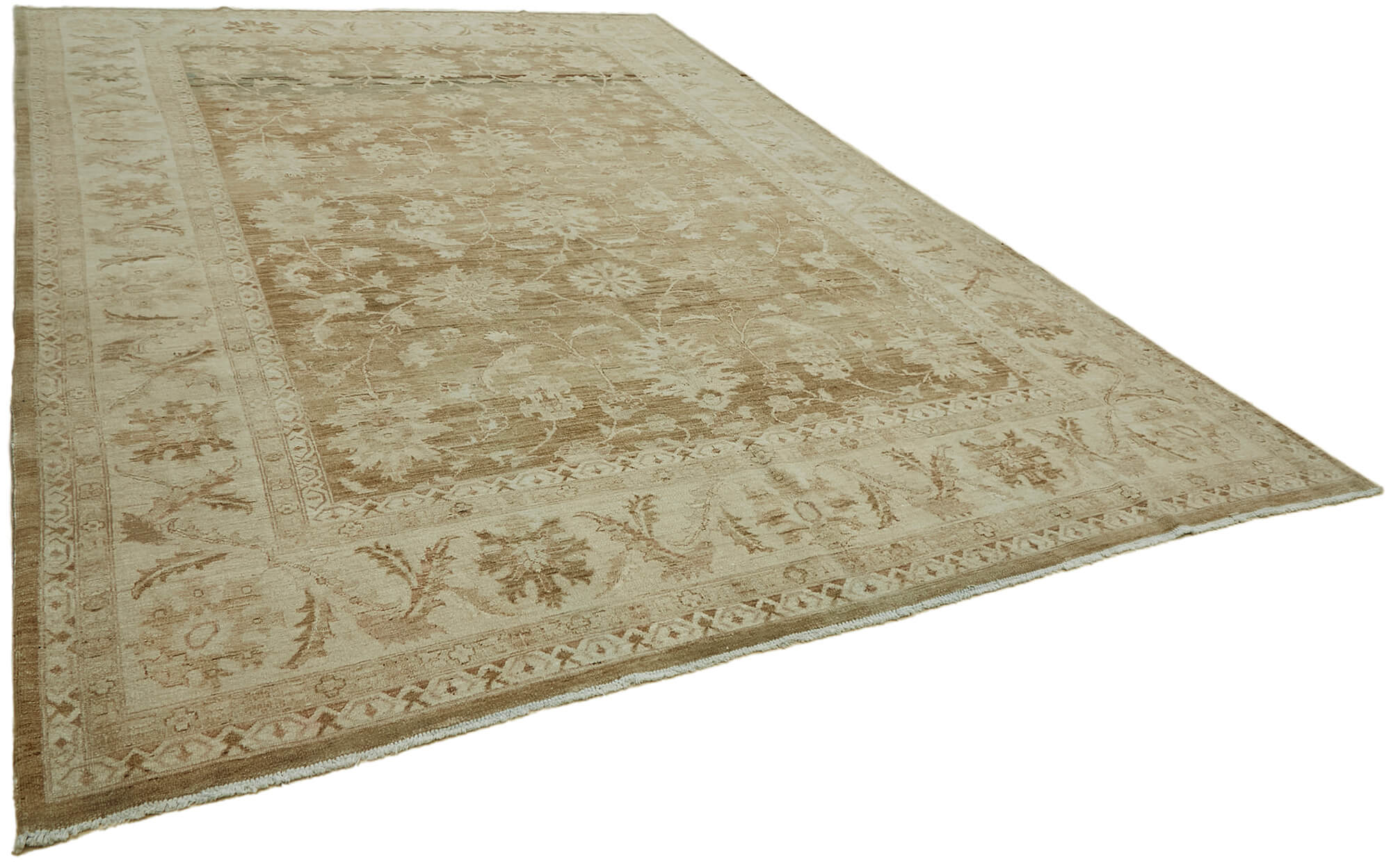 10 x 14 Beige Vintage Large Area Rug - 7407