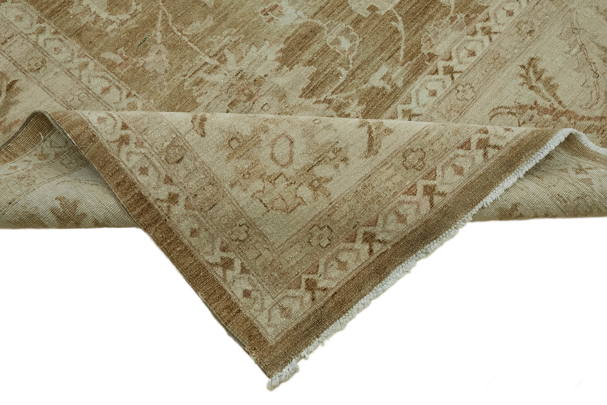 10 x 14 Beige Vintage Large Area Rug - 7407