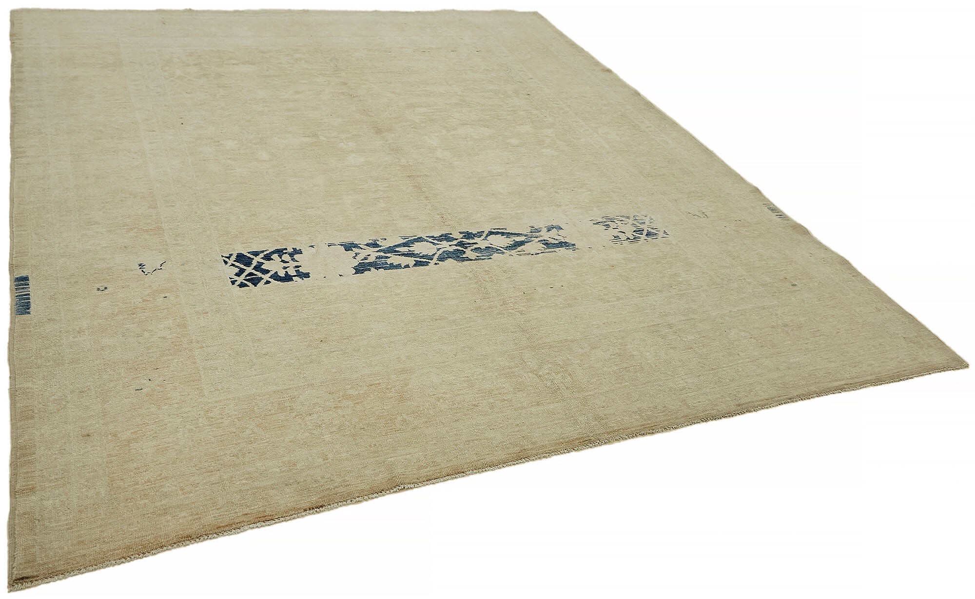 8 x 12 Beige Vintage Large Area Rug - 7408