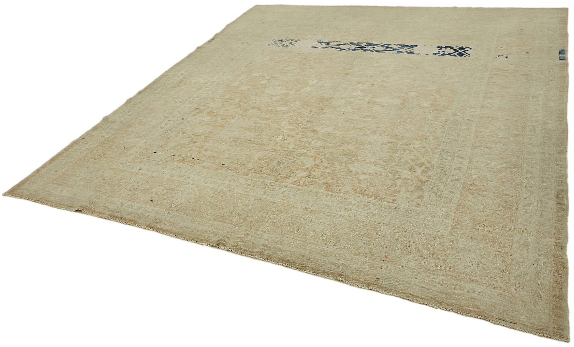 8 x 12 Beige Vintage Large Area Rug - 7408