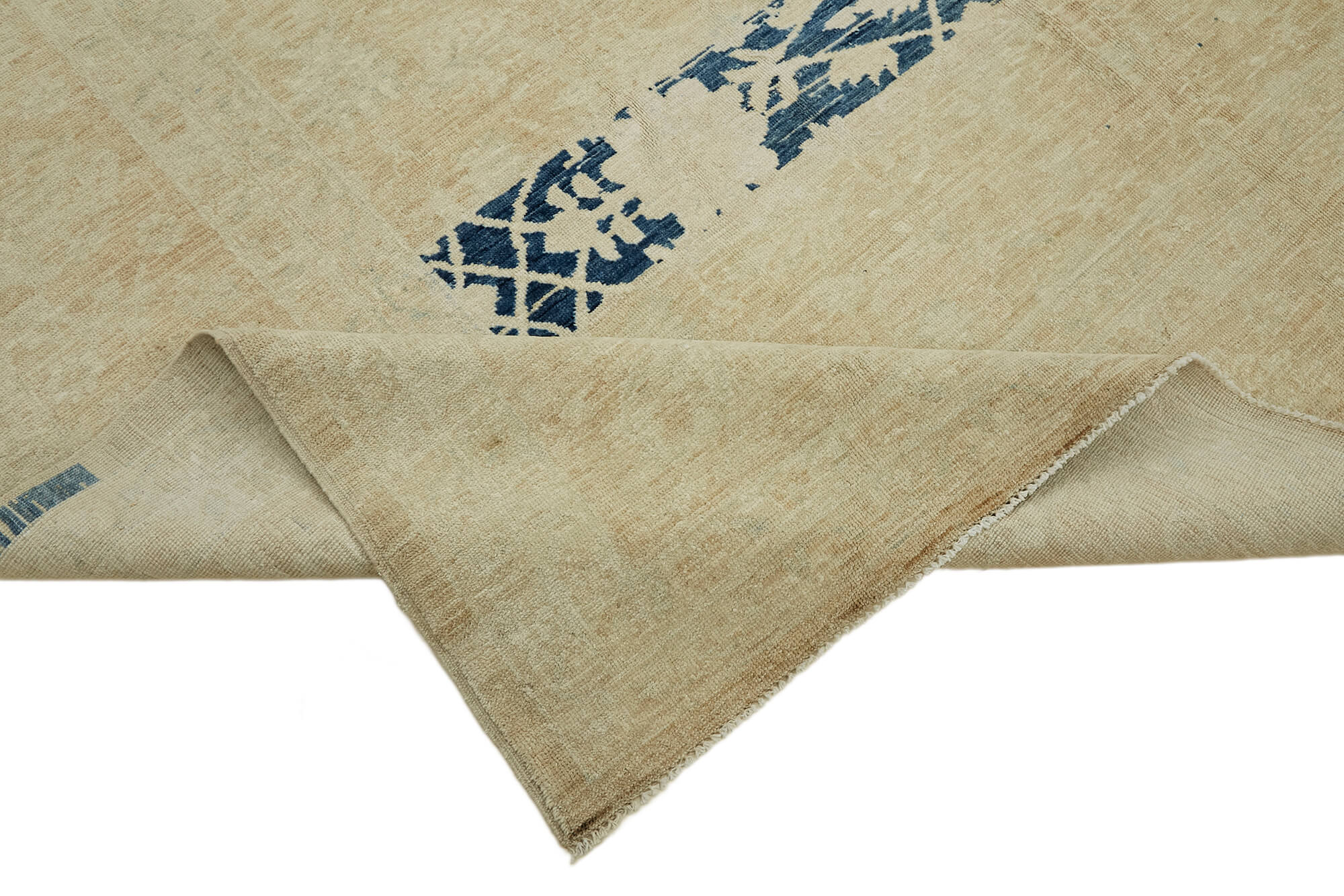 8 x 12 Beige Vintage Large Area Rug - 7408