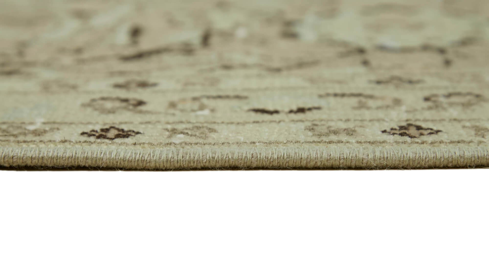 8 x 12 Beige Vintage Large Area Rug - 7412