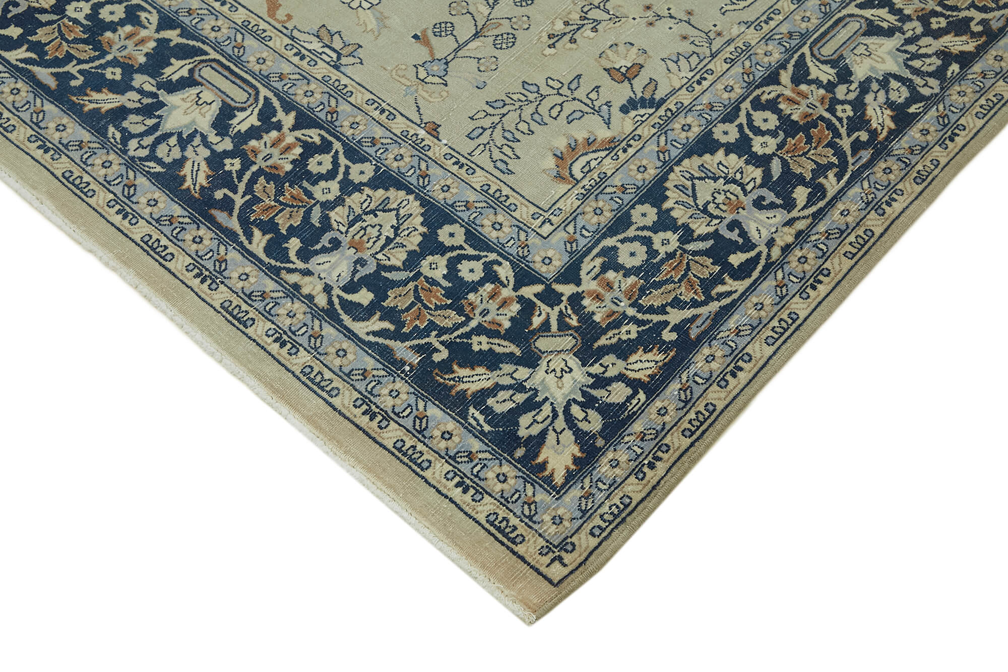 6 x 8 Beige Vintage Large Area Rug - 7415