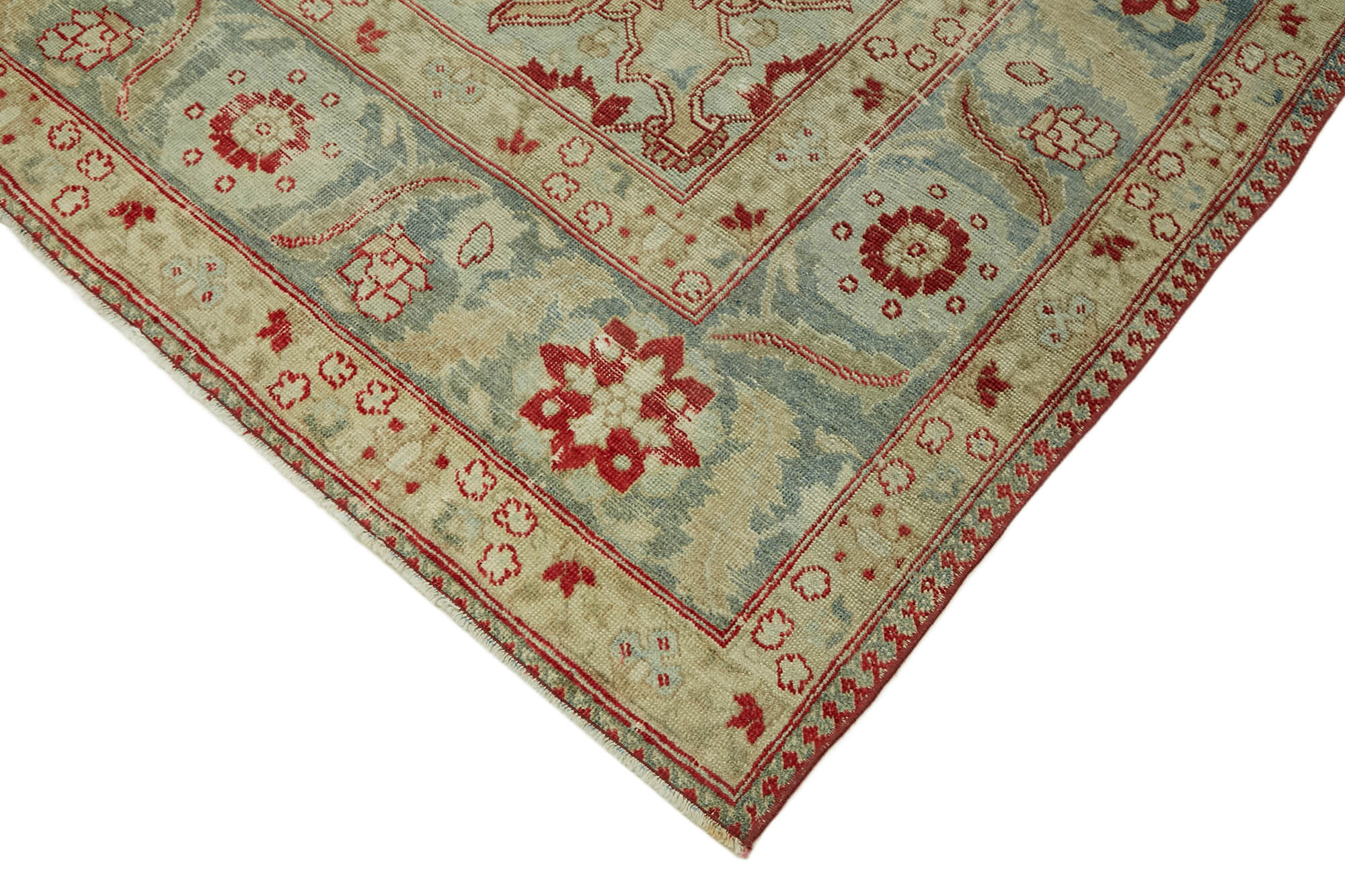 8 x 12 Beige Vintage Large Area Rug - 7416