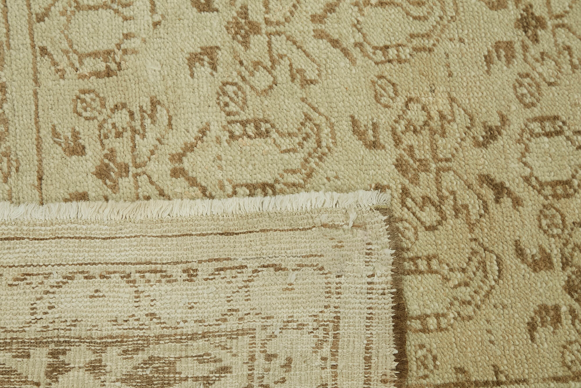 7 x 10 Beige Vintage Large Area Rug - 7421