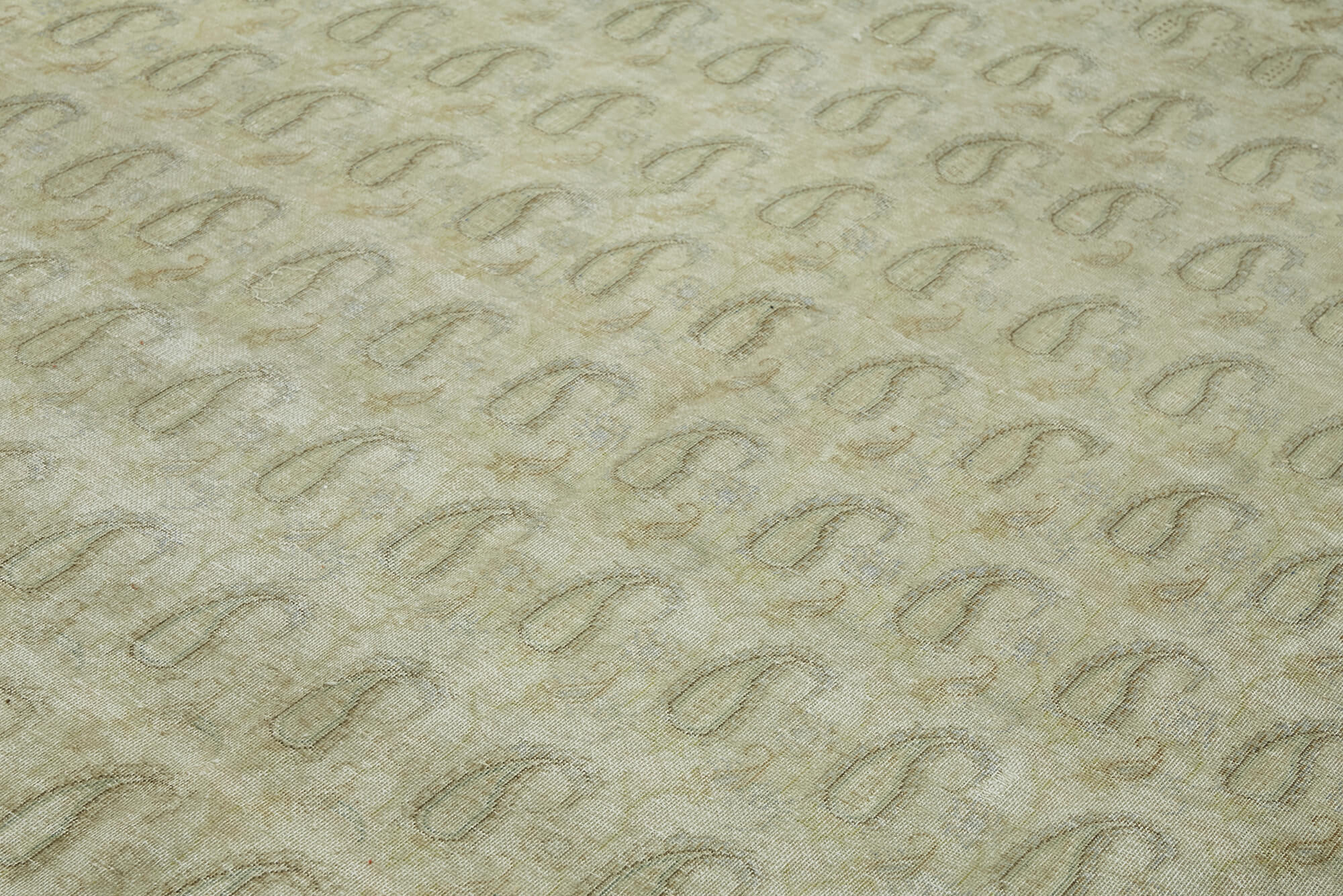 10 x 13 Beige Vintage Large Area Rug - 7422