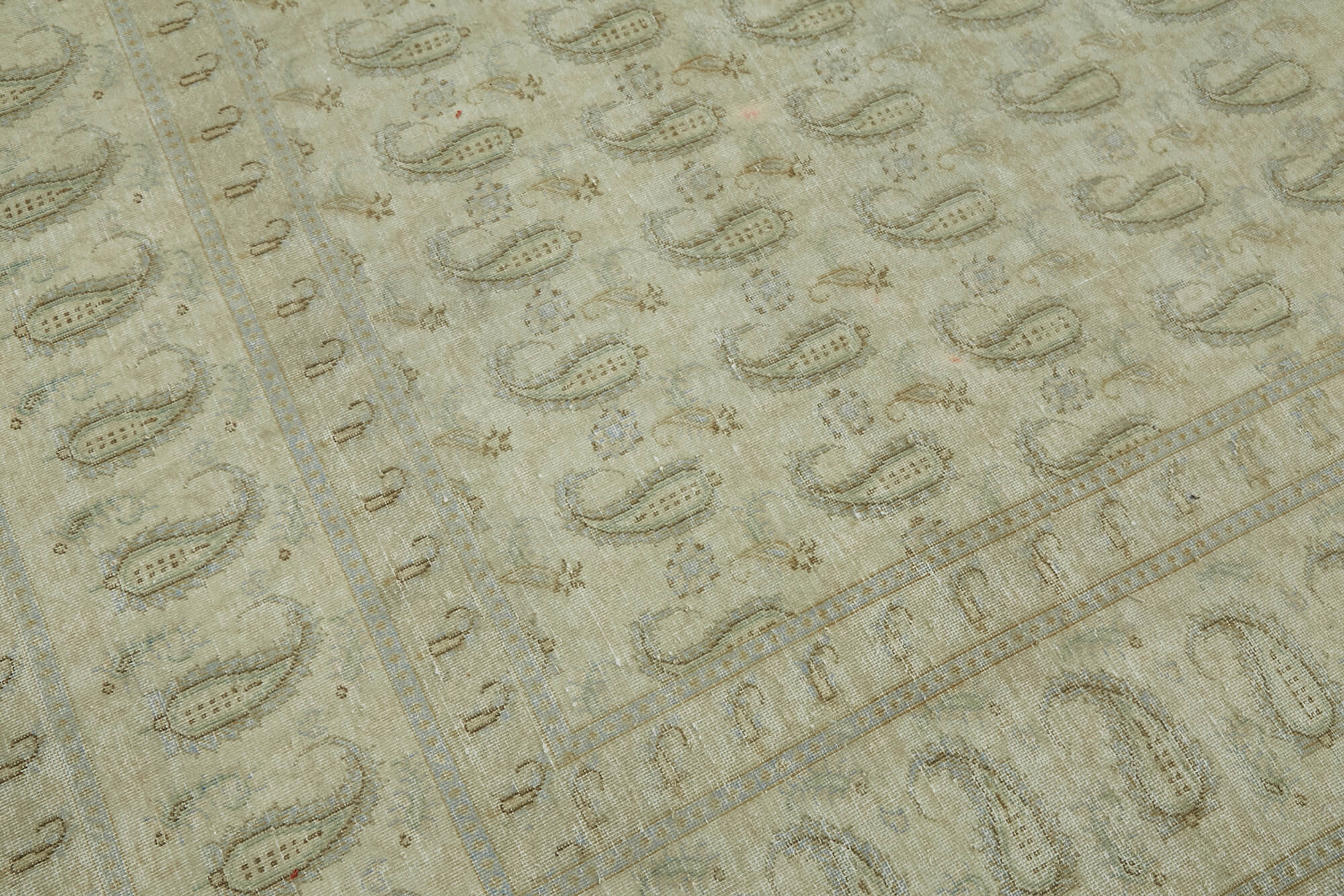 10 x 13 Beige Vintage Large Area Rug - 7422