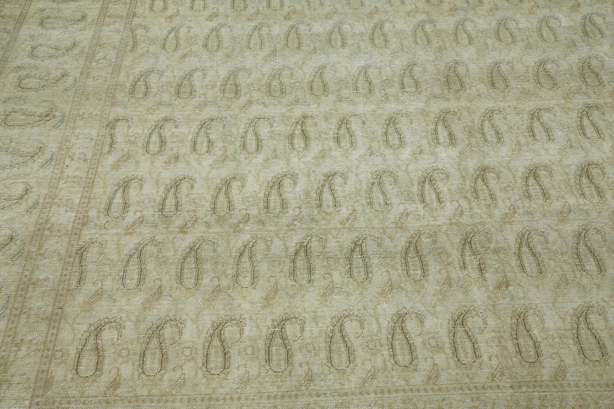 10 x 13 Beige Vintage Large Area Rug - 7422