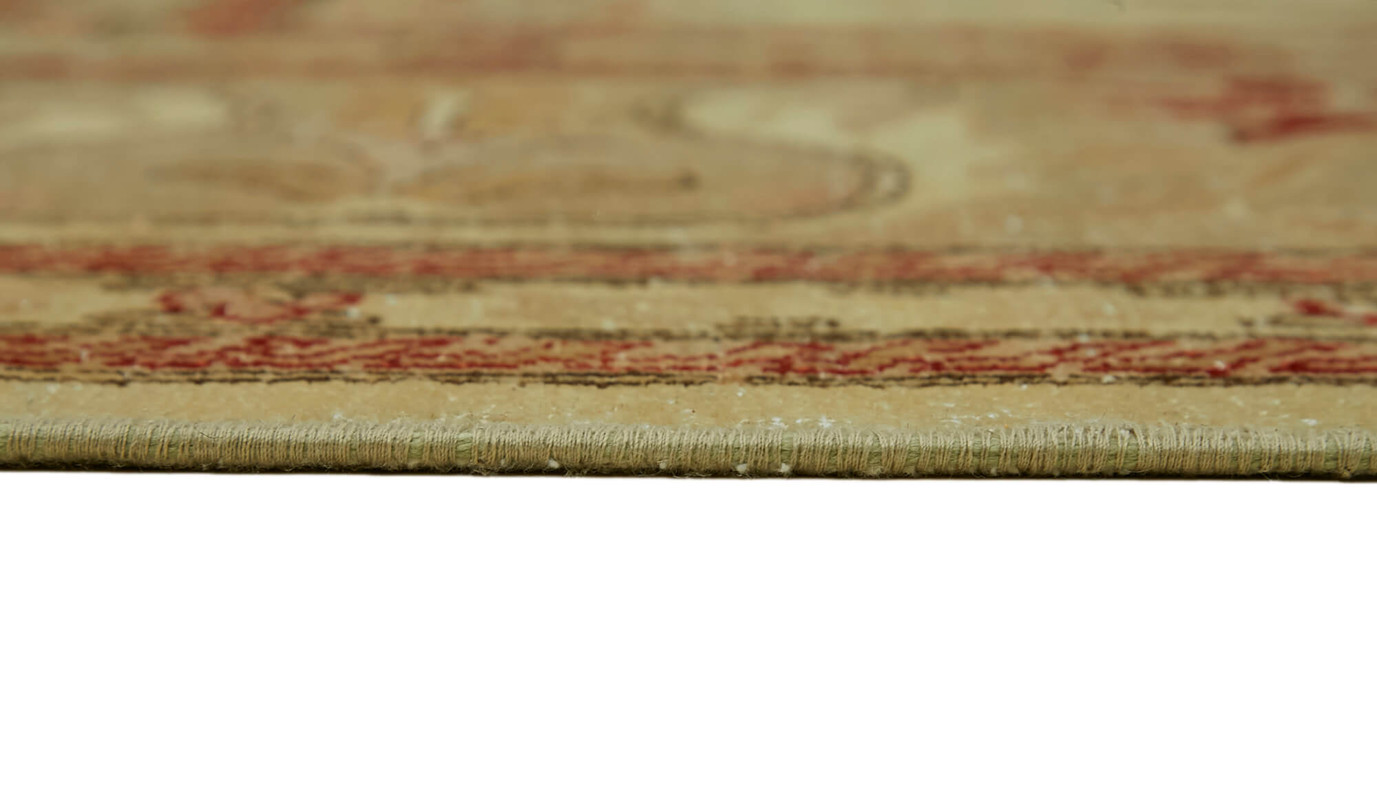 9 x 12 Beige Vintage Large Area Rug - 7423