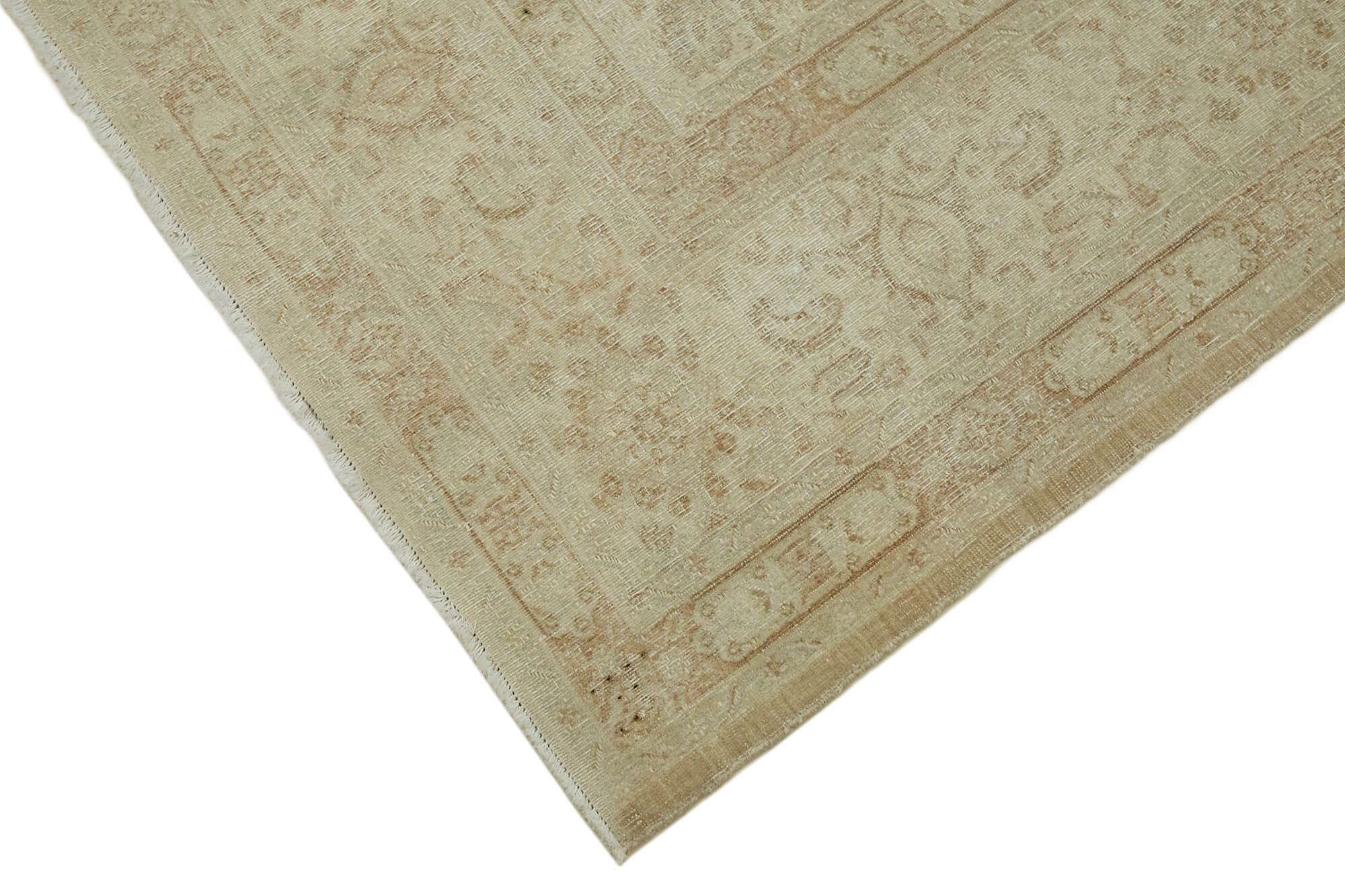 7 x 9 Beige Vintage Large Area Rug - 7424