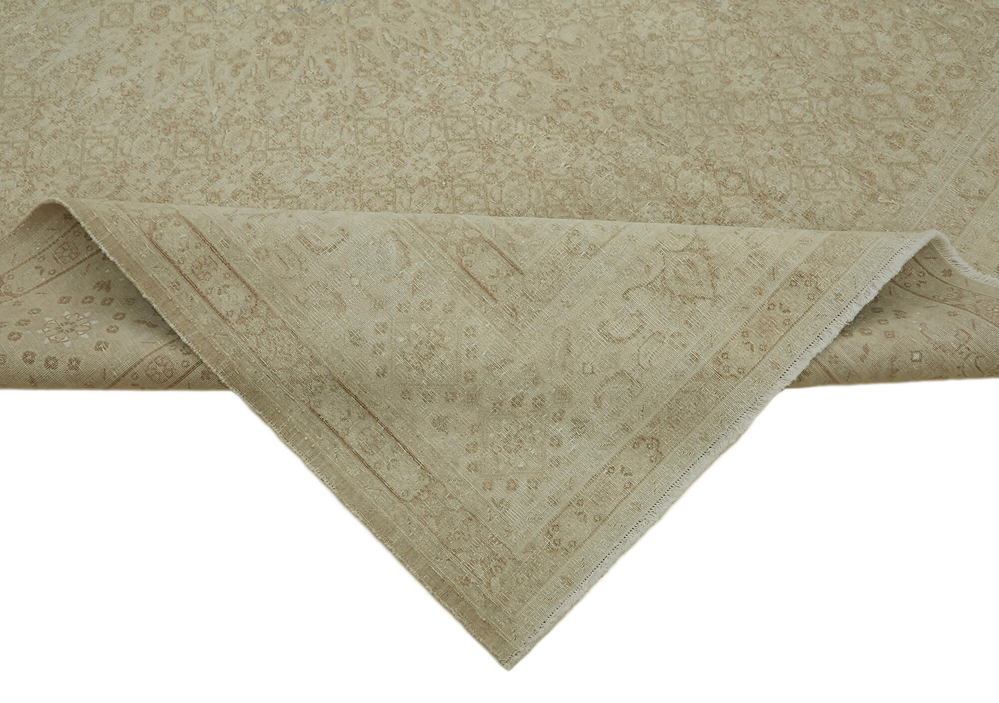 7 x 9 Beige Vintage Large Area Rug - 7424