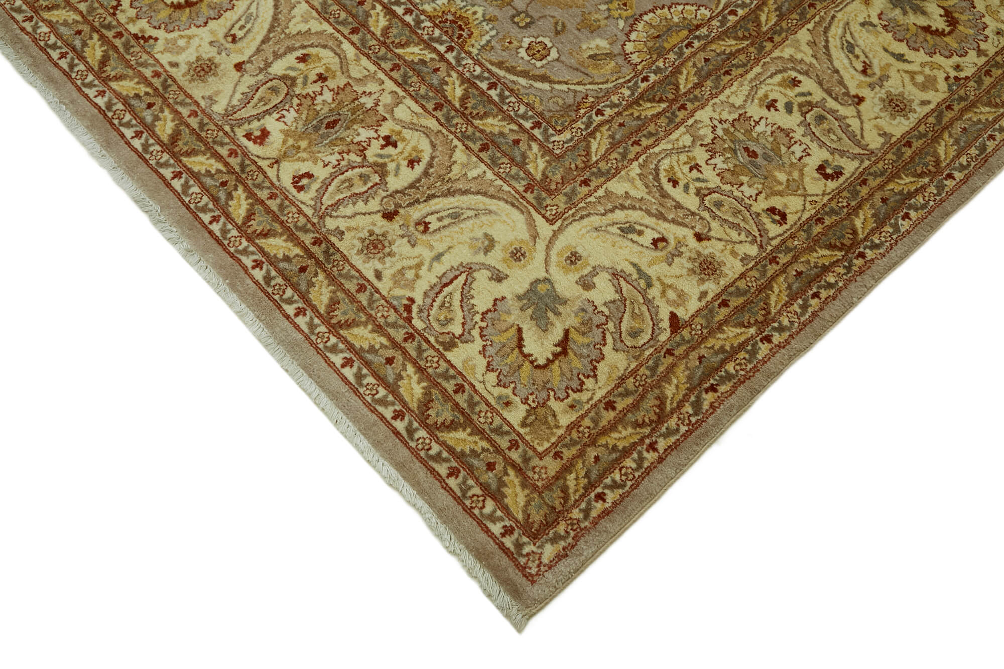 9 x 13 Beige Vintage Large Area Rug - 7427