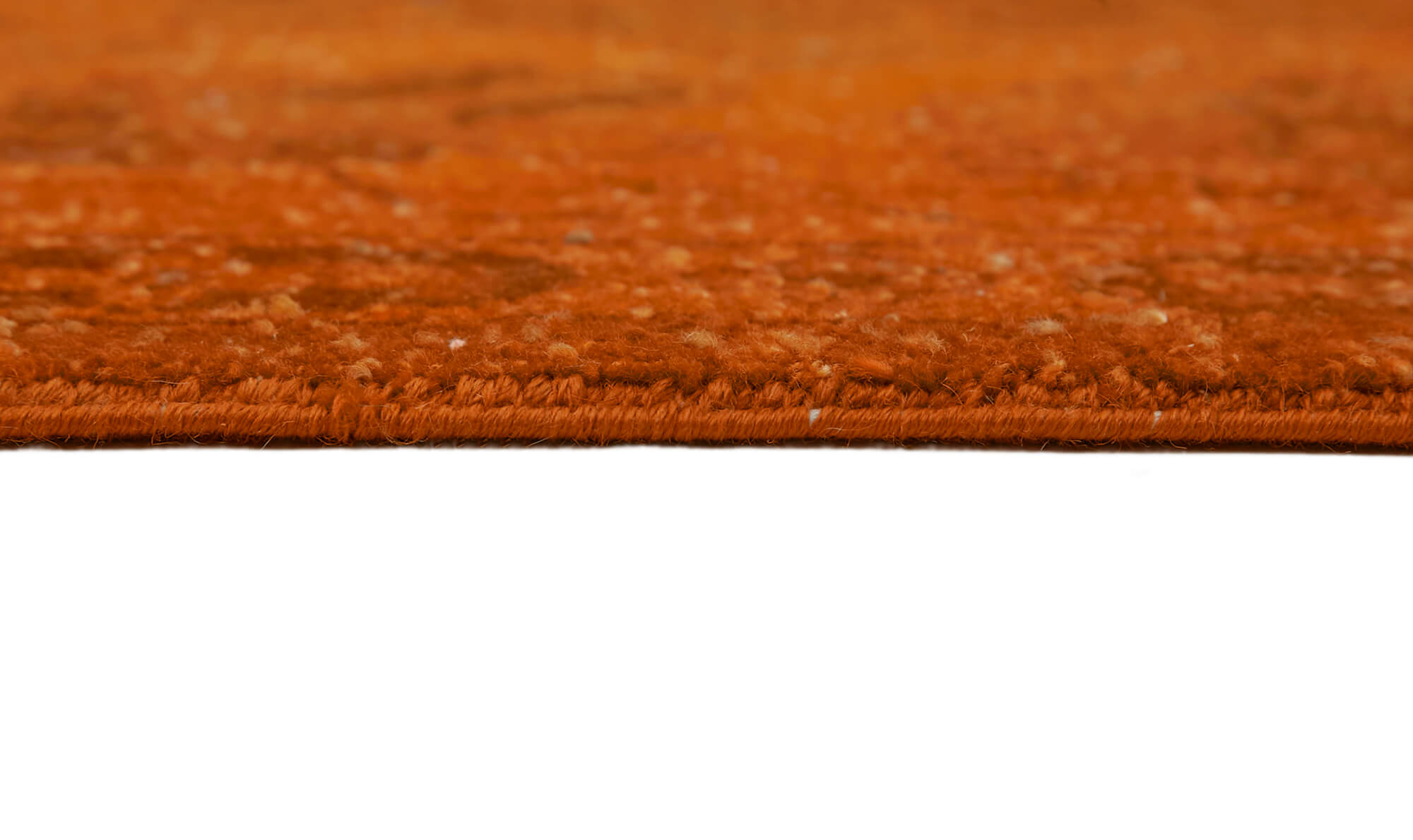 9 x 12 Orange Overdyed Large Area Rug - 7429