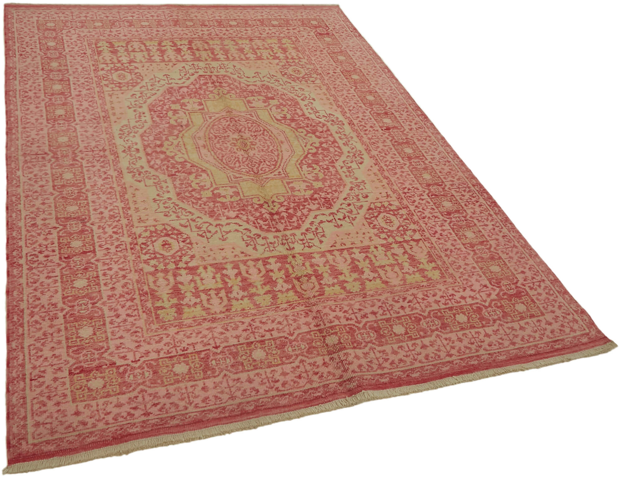 5 x 7 Red Oushak Rug - 7431