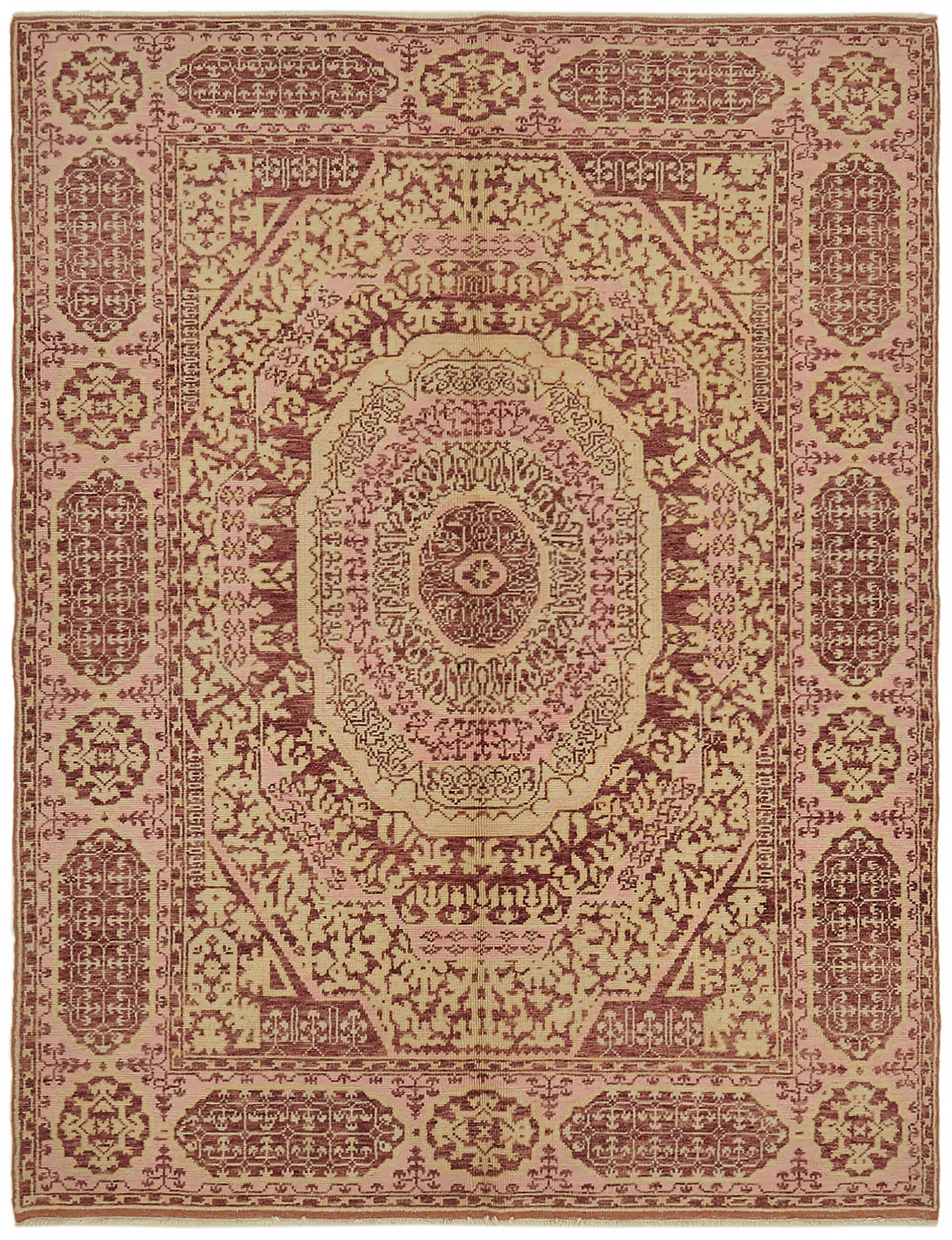 5 x 7 Red Oushak Rug - 7434