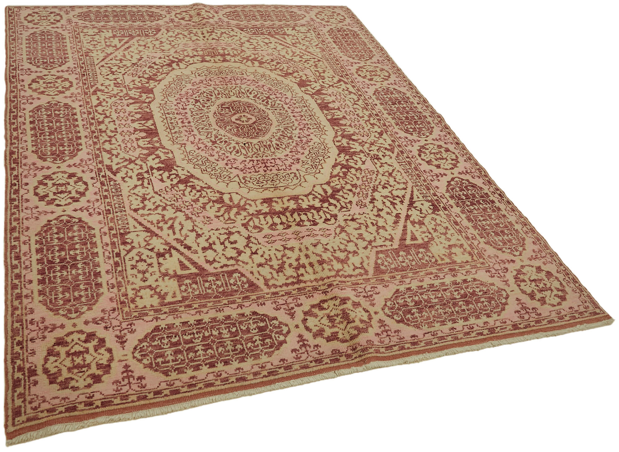 5 x 7 Red Oushak Rug - 7434