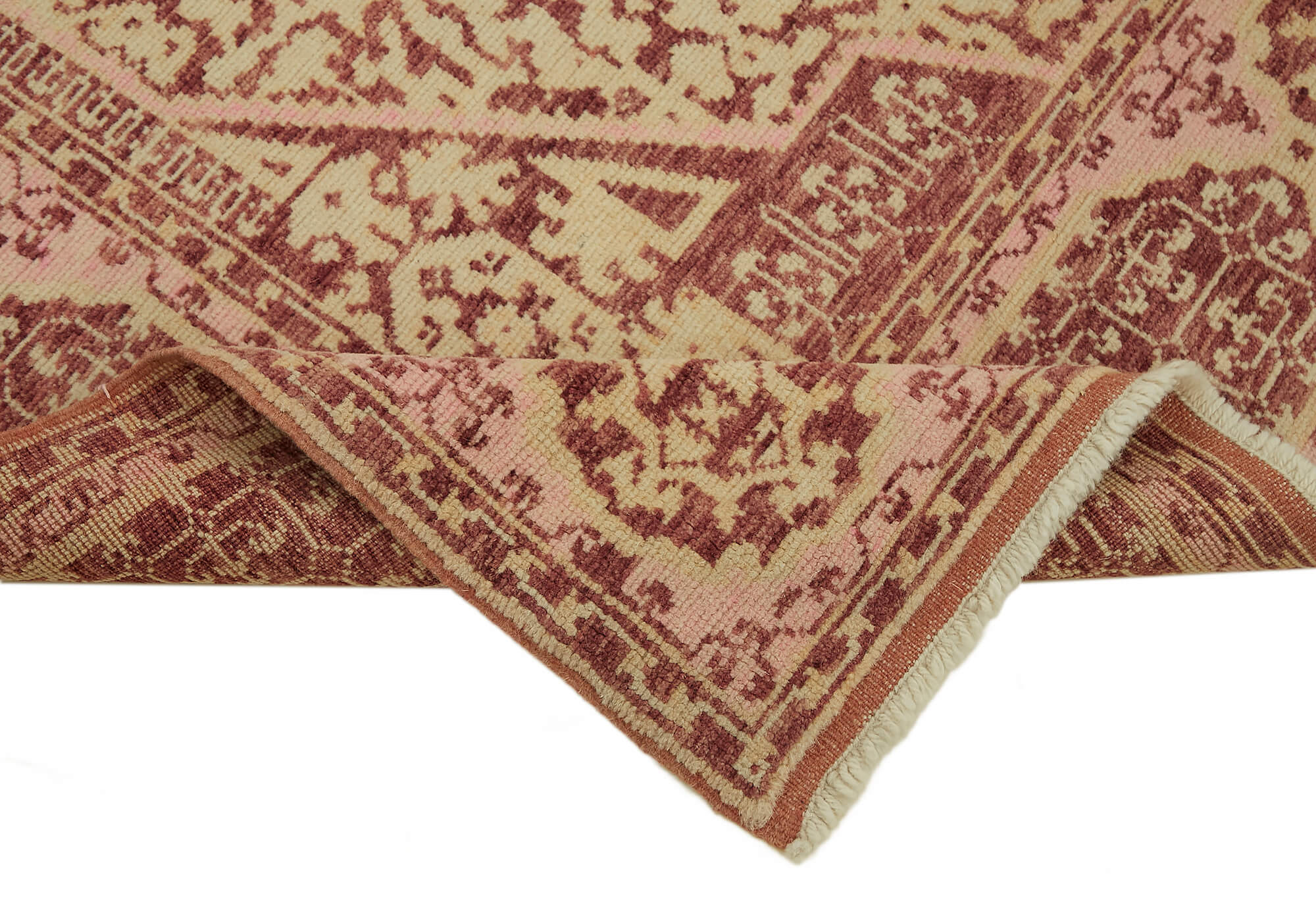 5 x 7 Red Oushak Rug - 7434