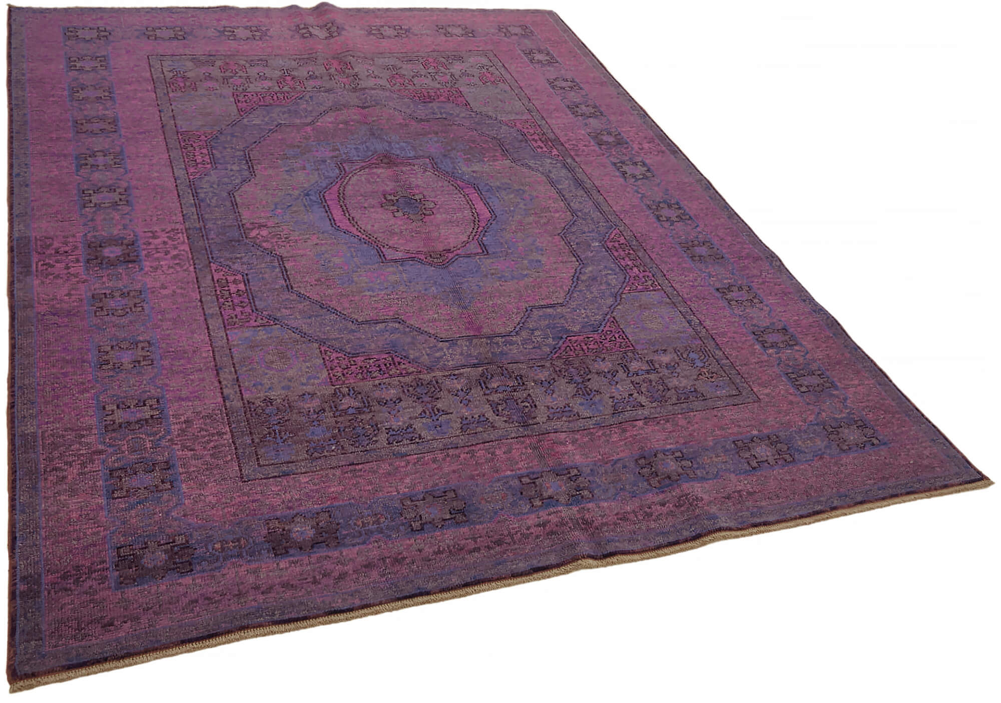 6 x 7 Purple Oushak Rug - 7435