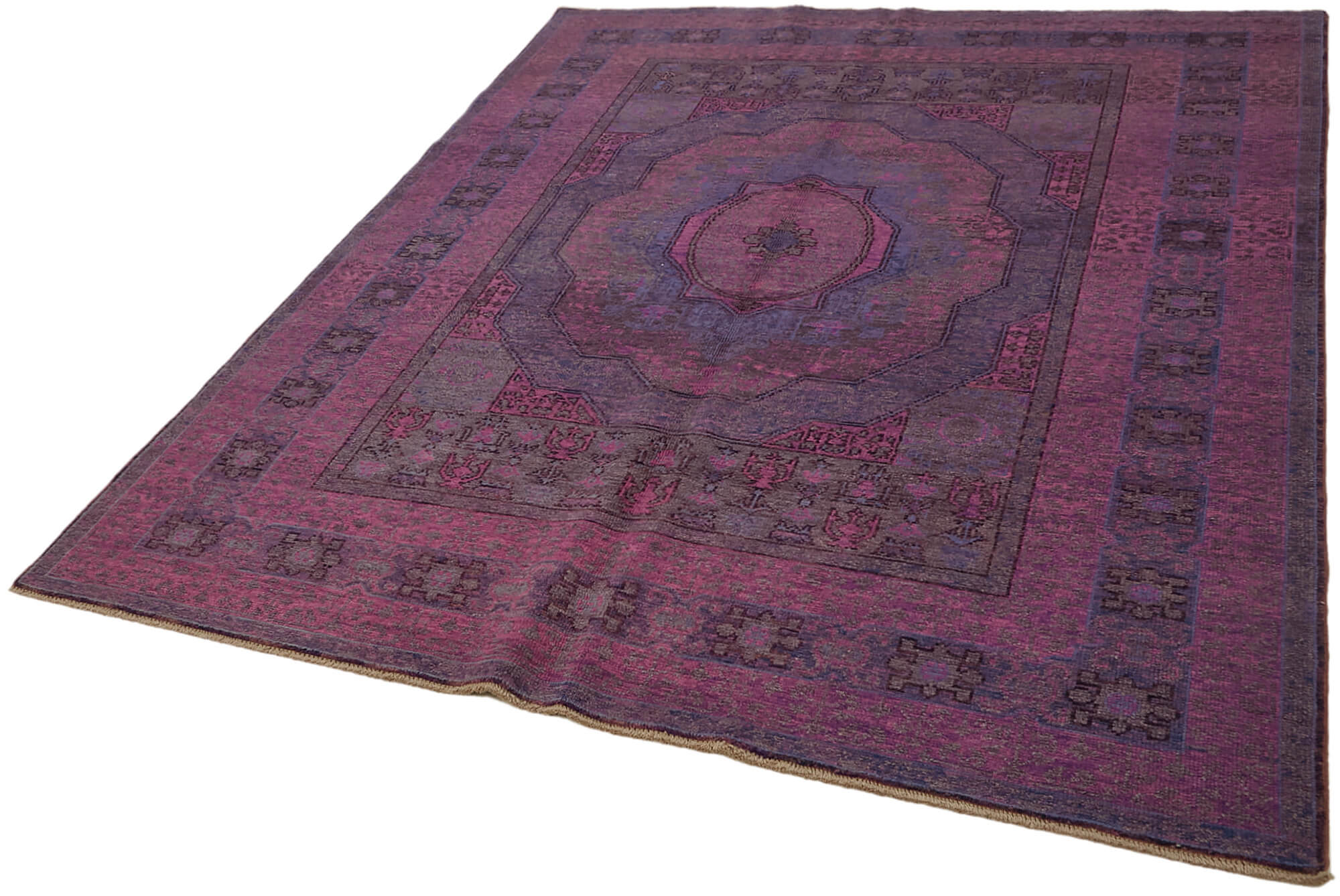 6 x 7 Purple Oushak Rug - 7435