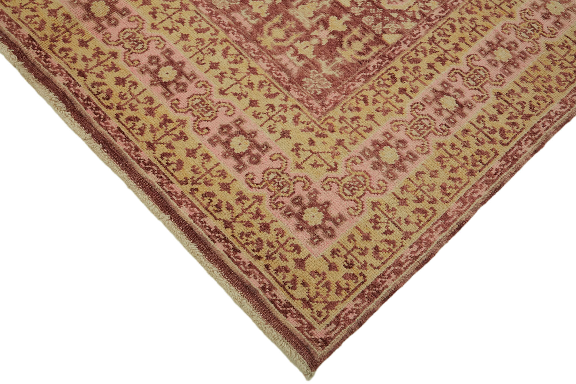 5 x 8 Beige Oushak Rug - 7437