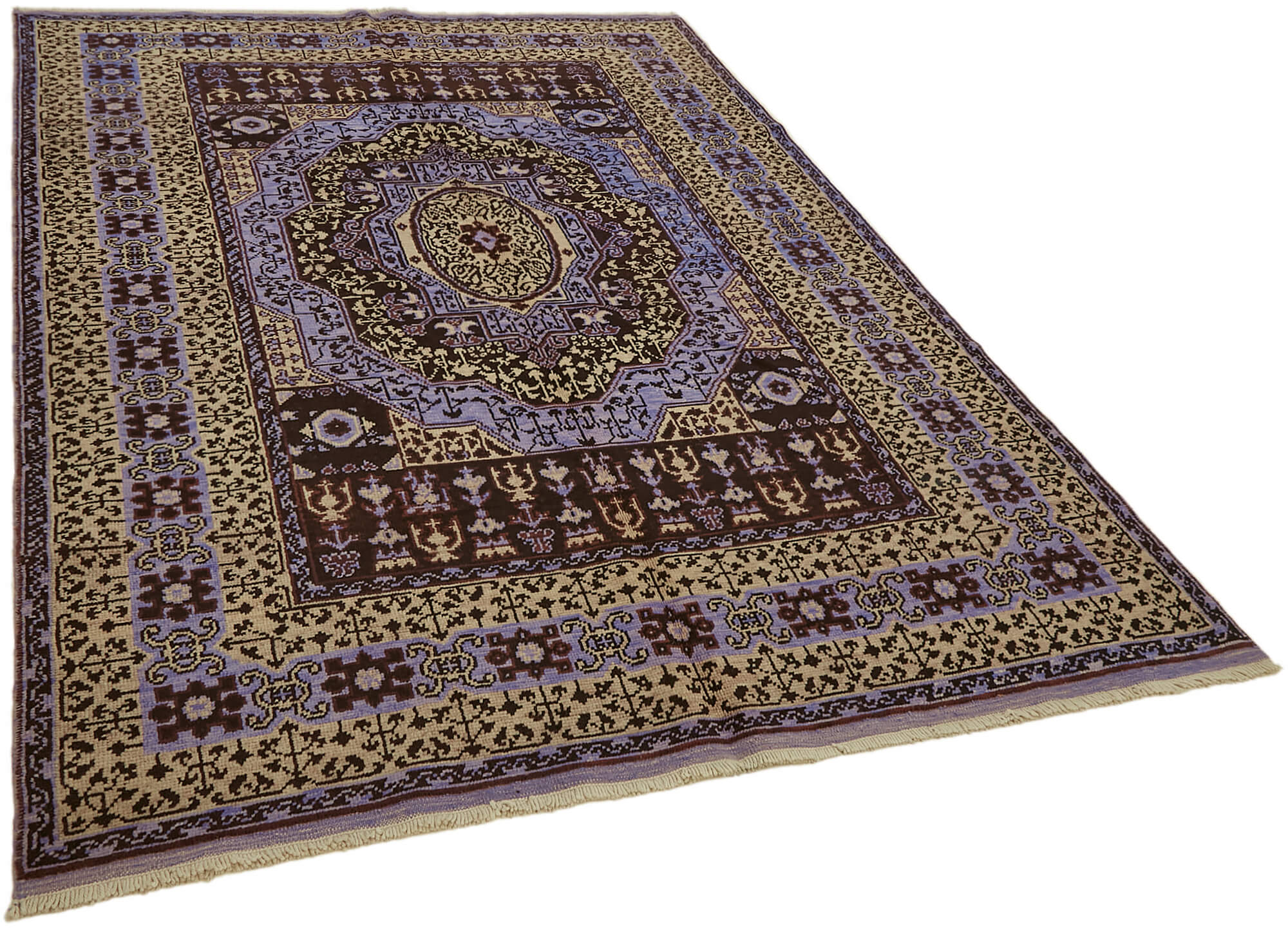 6 x 8 Purple Oushak Rug - 7438