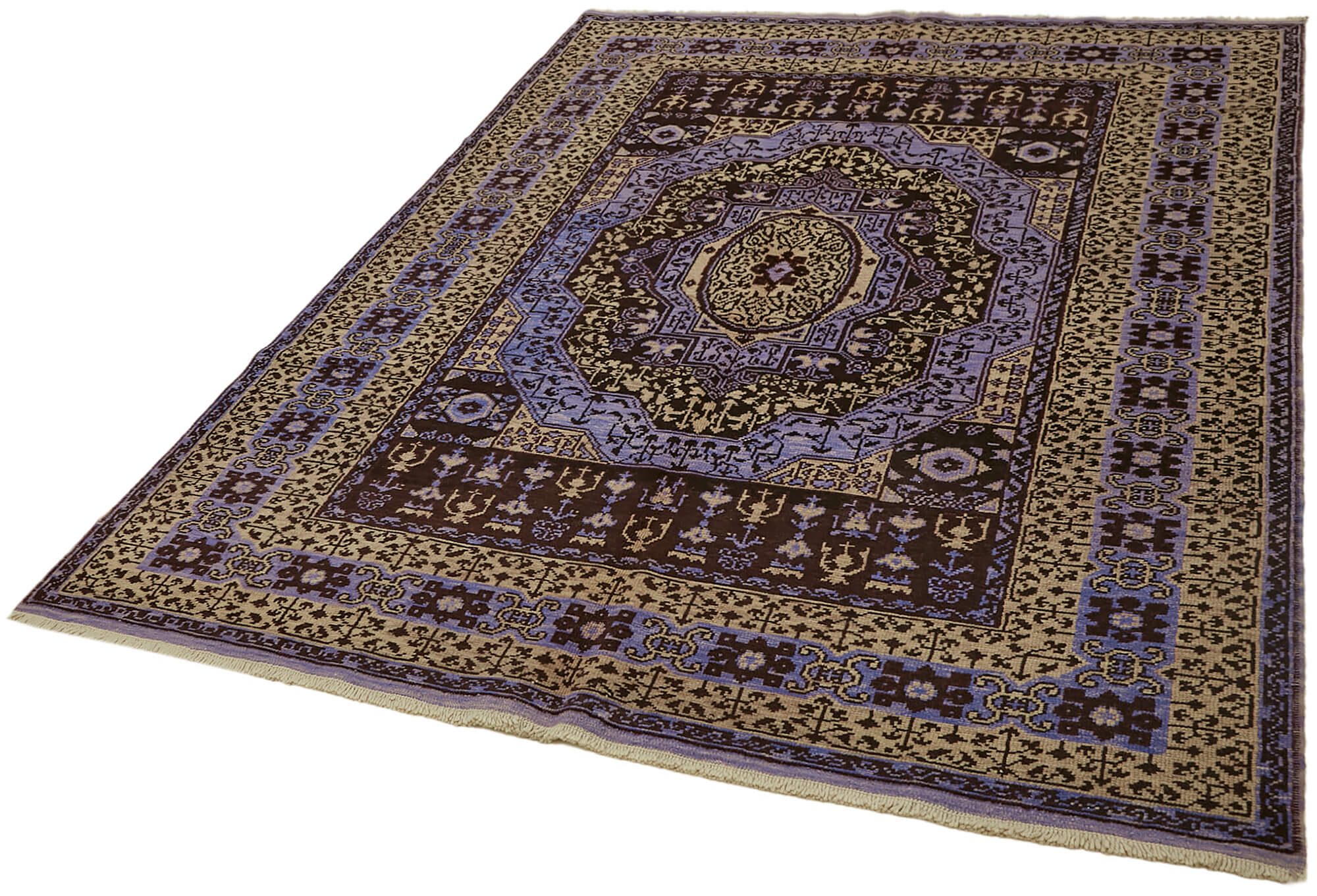 6 x 8 Purple Oushak Rug - 7438